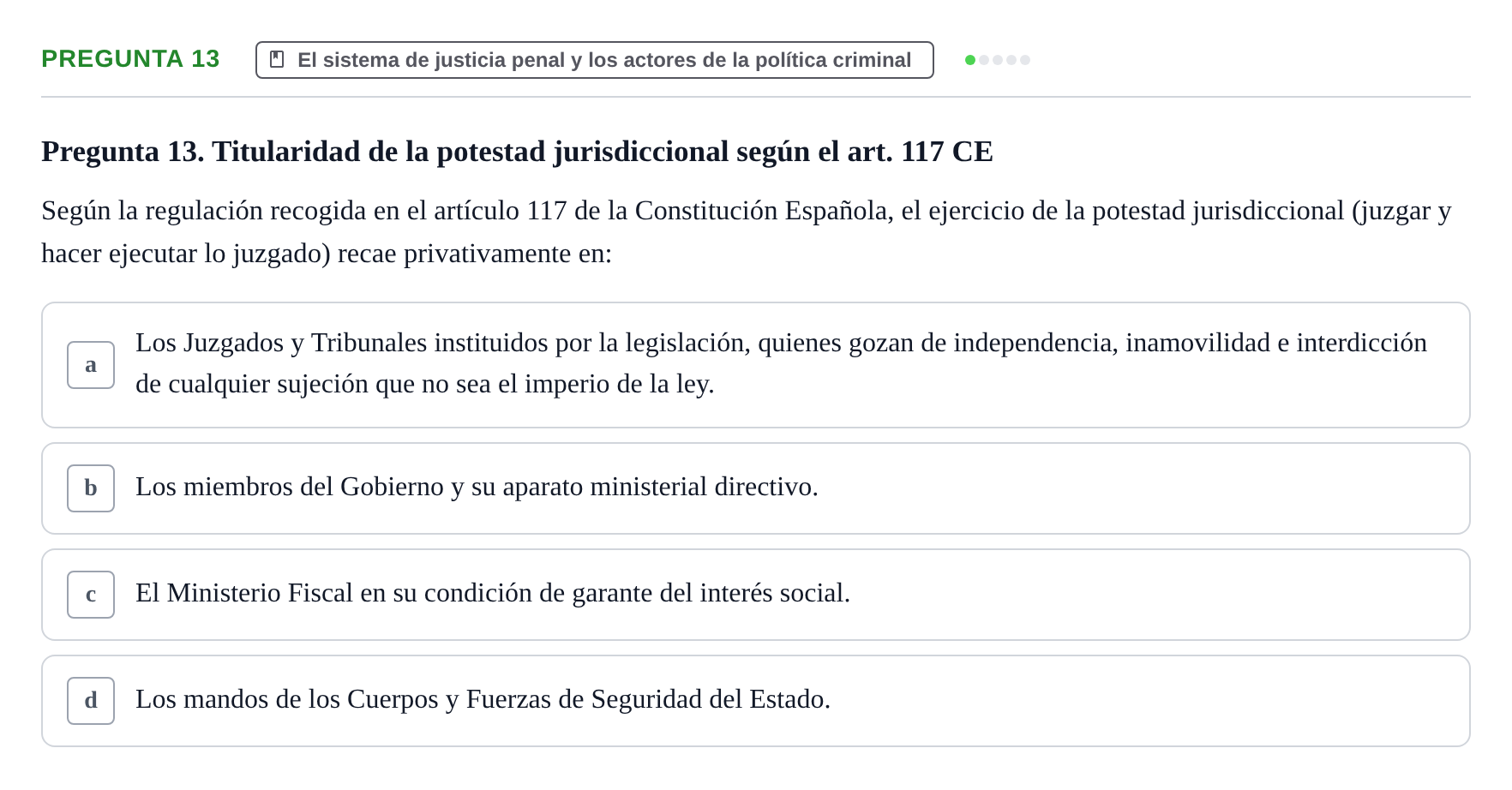 Enunciado: Pregunta 13