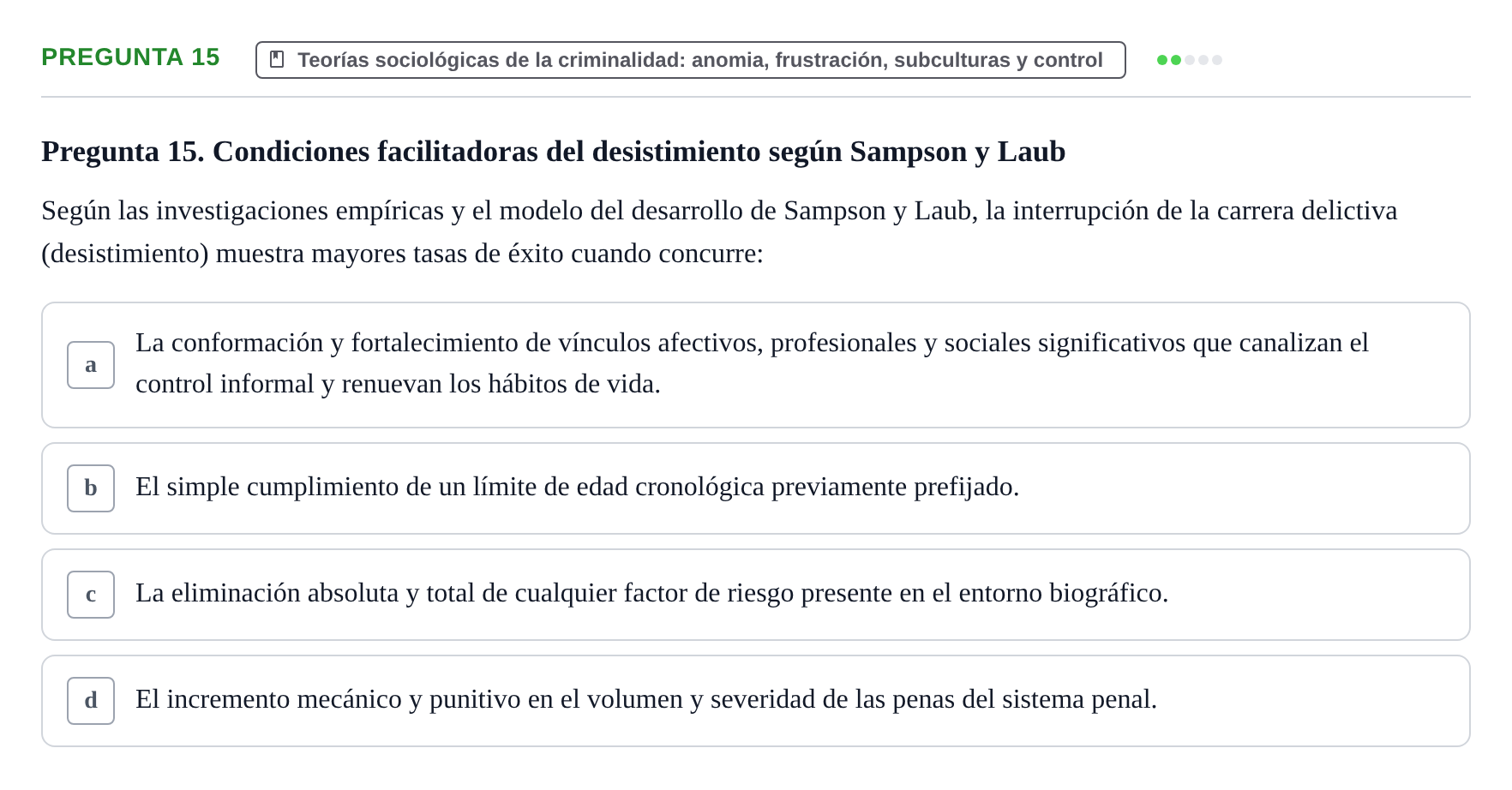 Enunciado: Pregunta 15