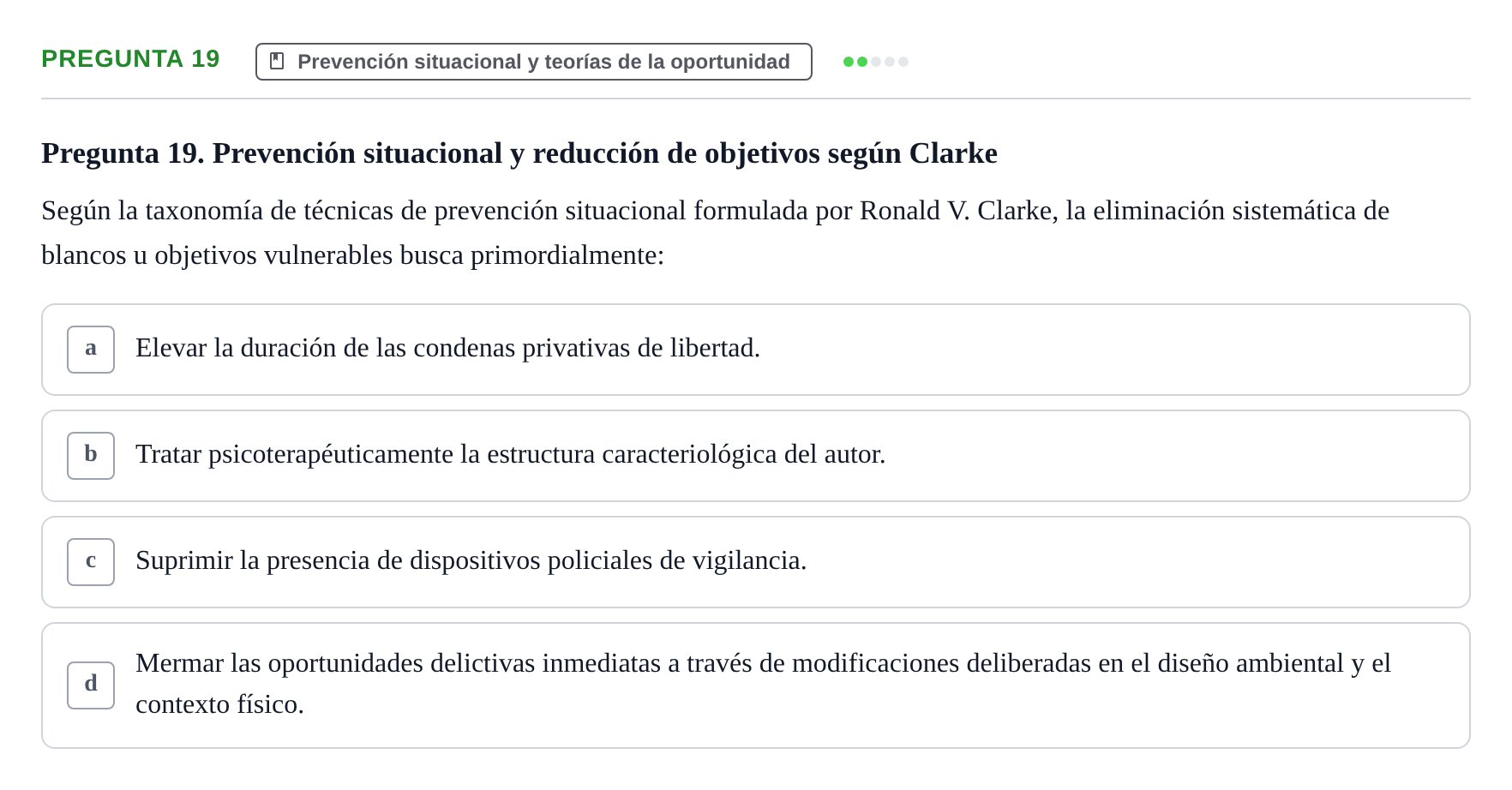 Enunciado: Pregunta 19