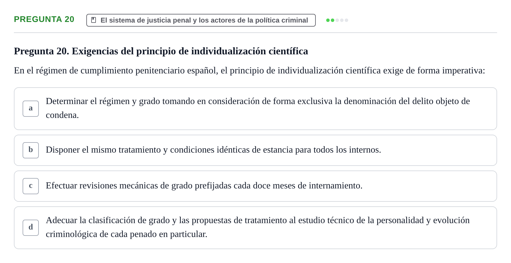 Enunciado: Pregunta 20