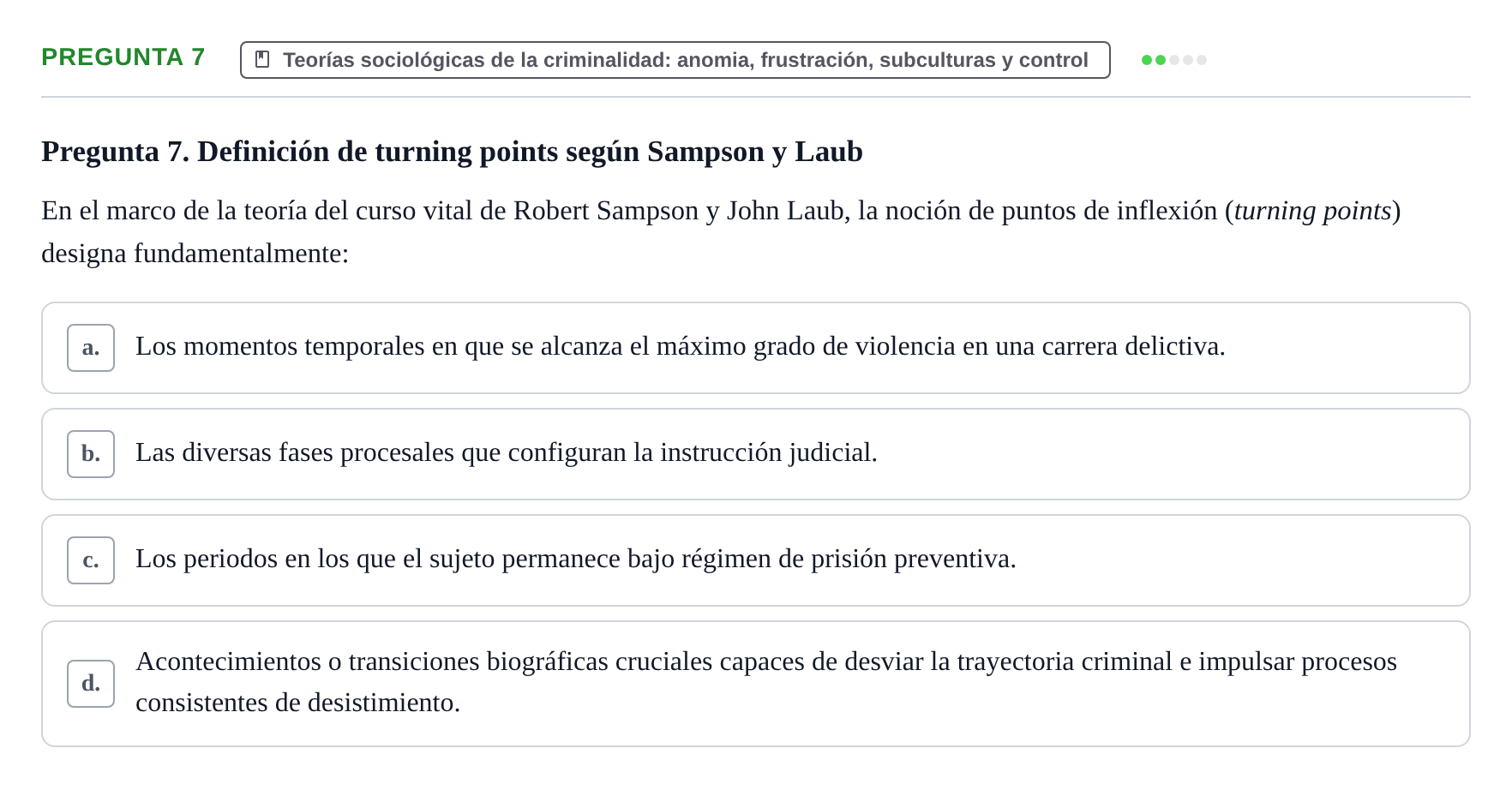 Enunciado: Pregunta 7