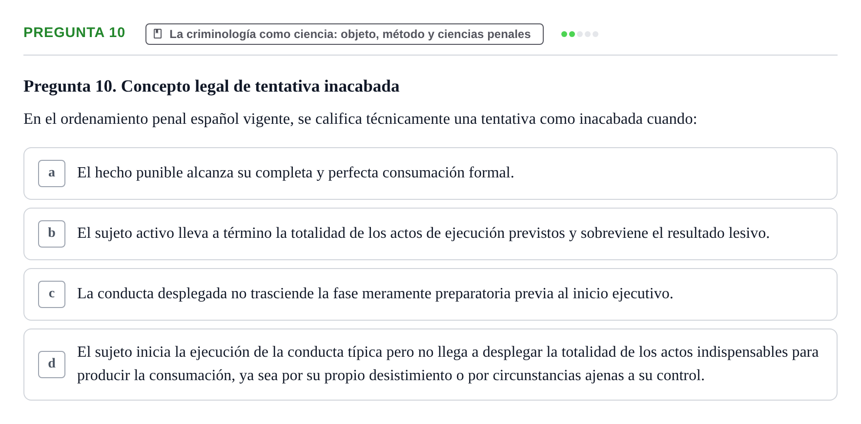 Enunciado: Pregunta 10