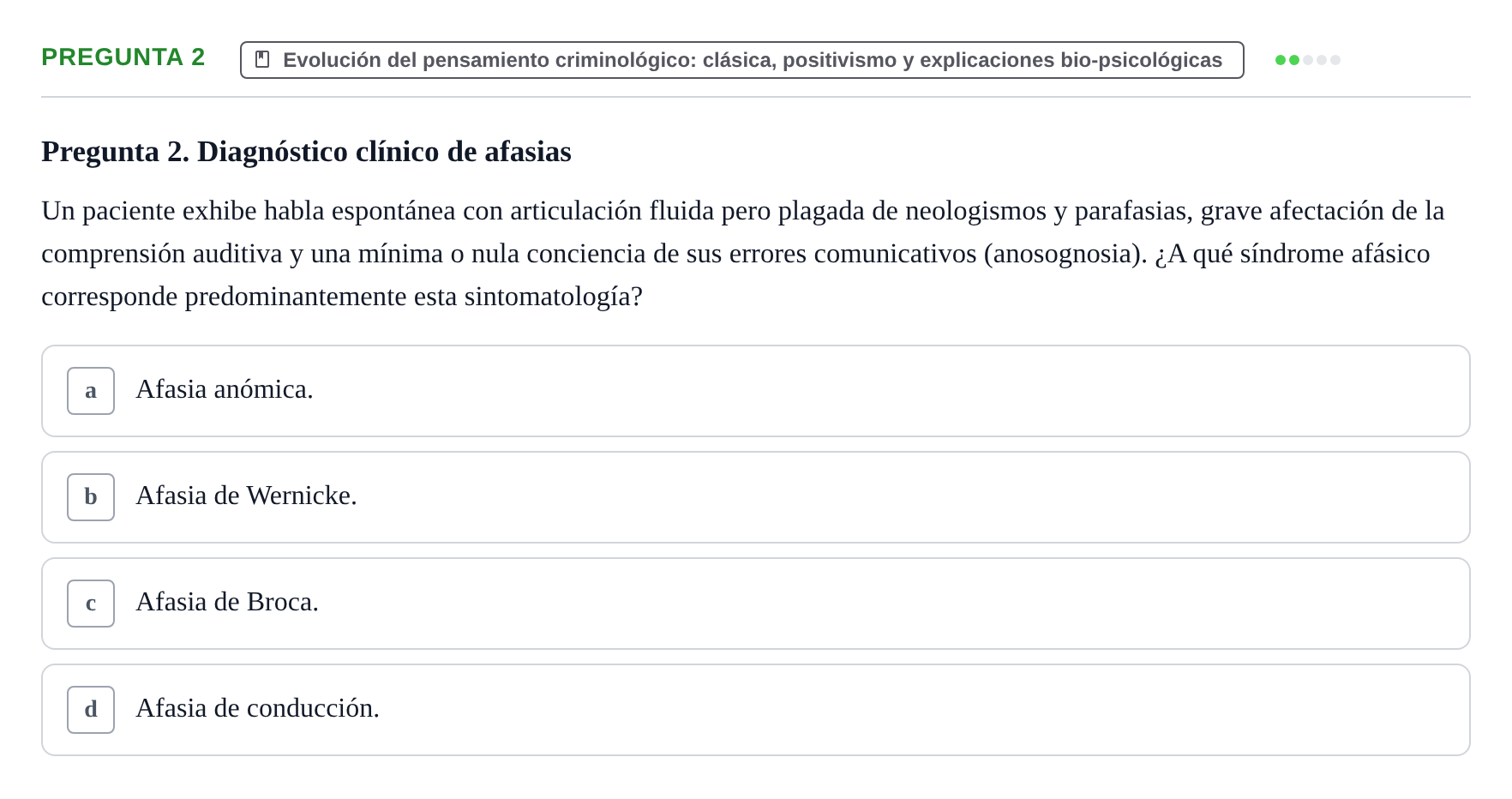 Enunciado: Pregunta 2
