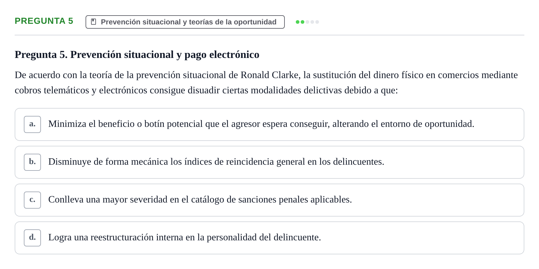 Enunciado: Pregunta 5