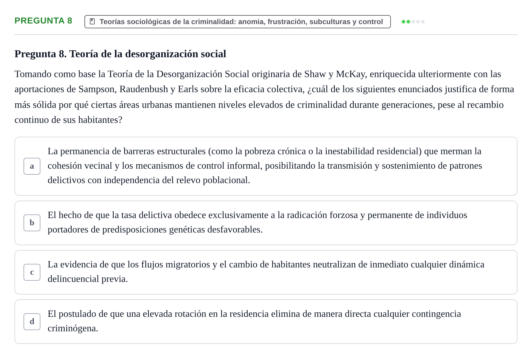 Enunciado: Pregunta 8