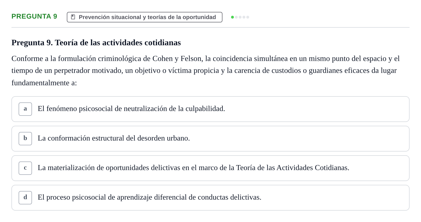 Enunciado: Pregunta 9