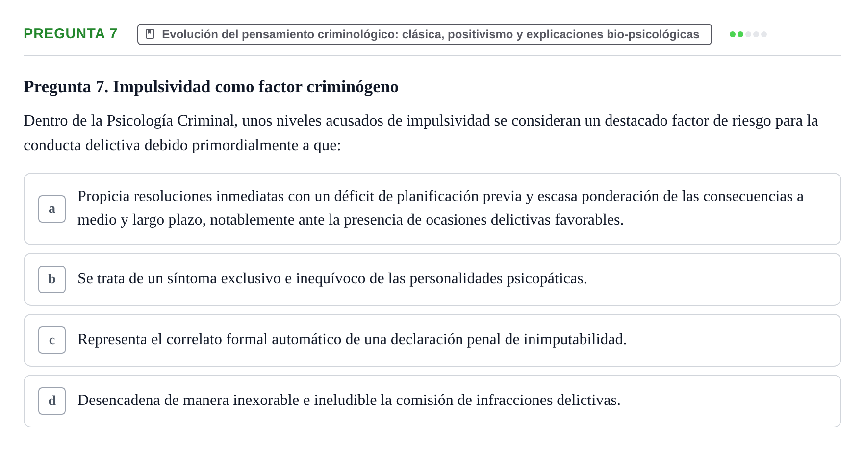 Enunciado: Pregunta 7