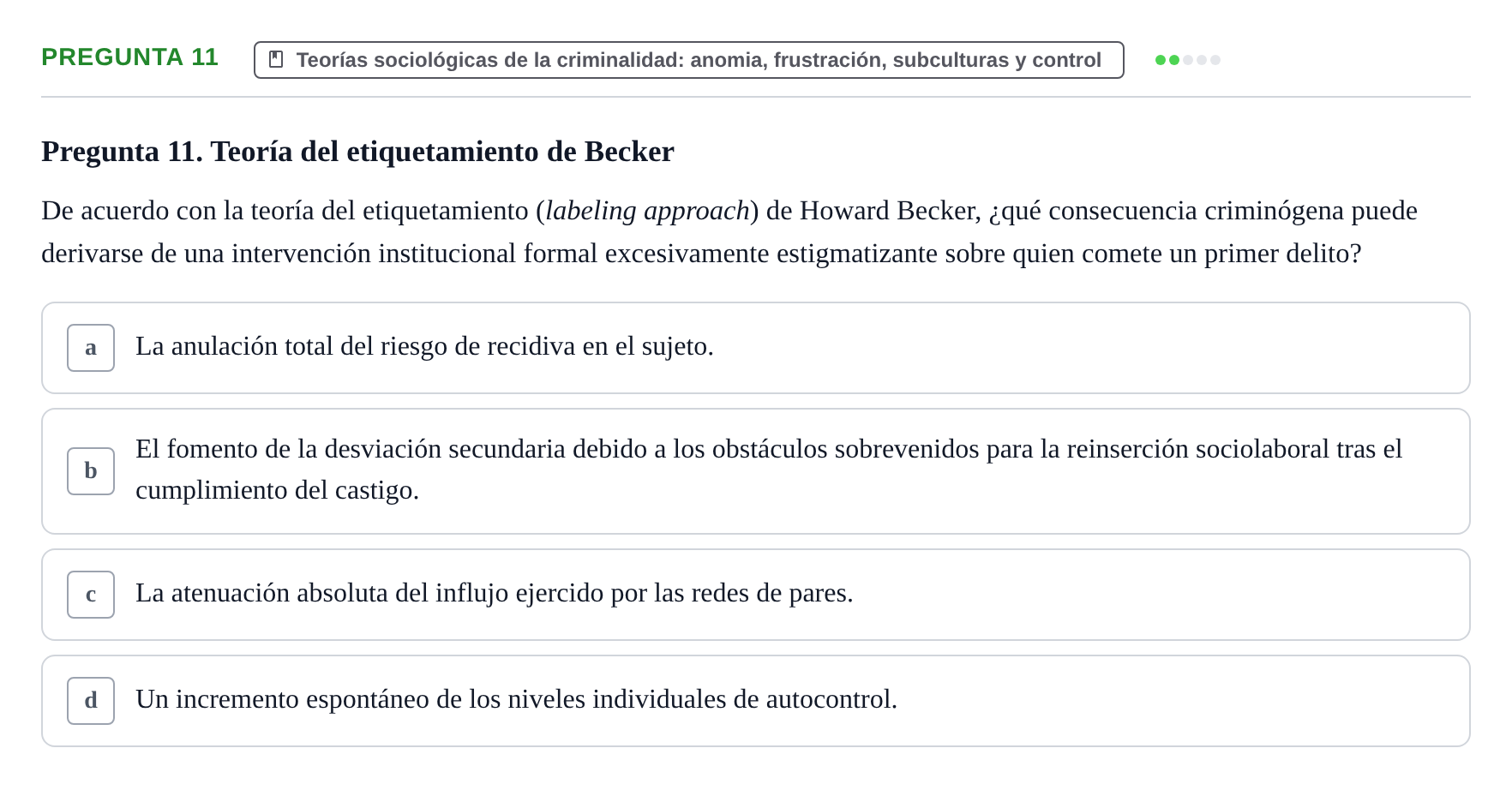 Enunciado: Pregunta 11