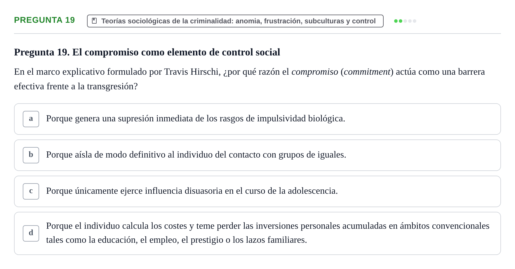 Enunciado: Pregunta 19