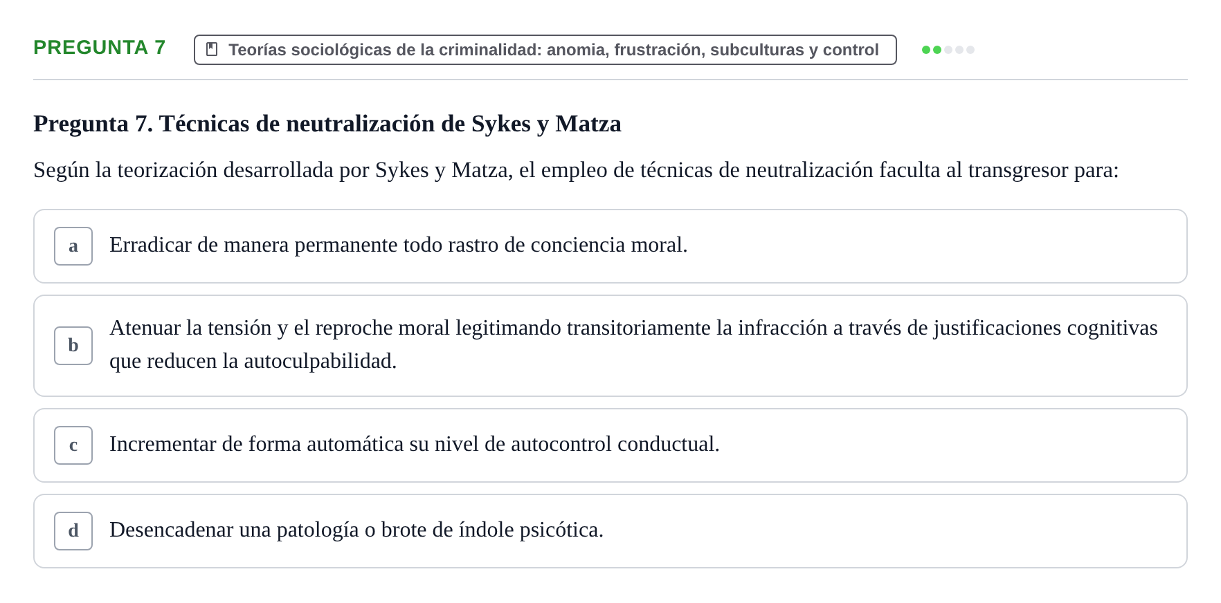 Enunciado: Pregunta 7