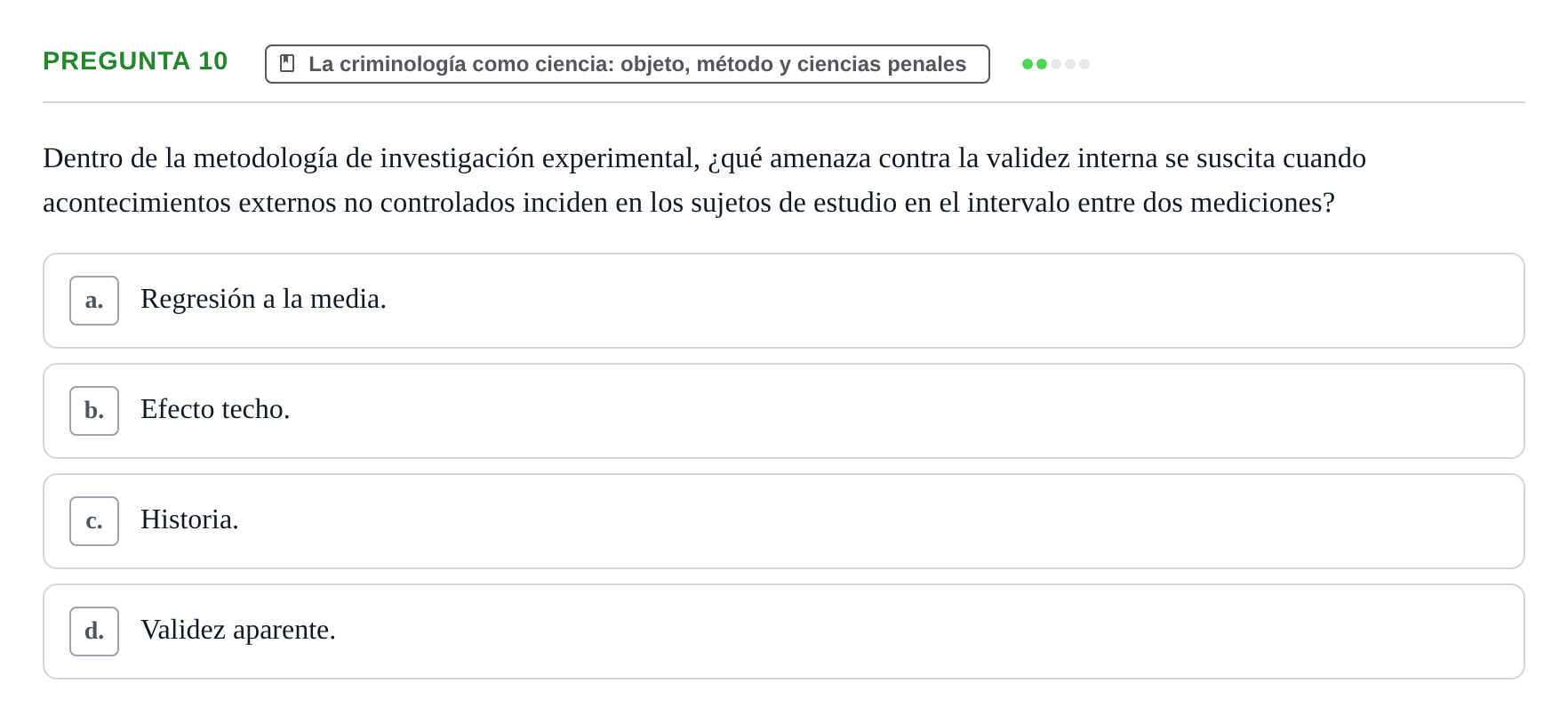 Enunciado: Pregunta 10