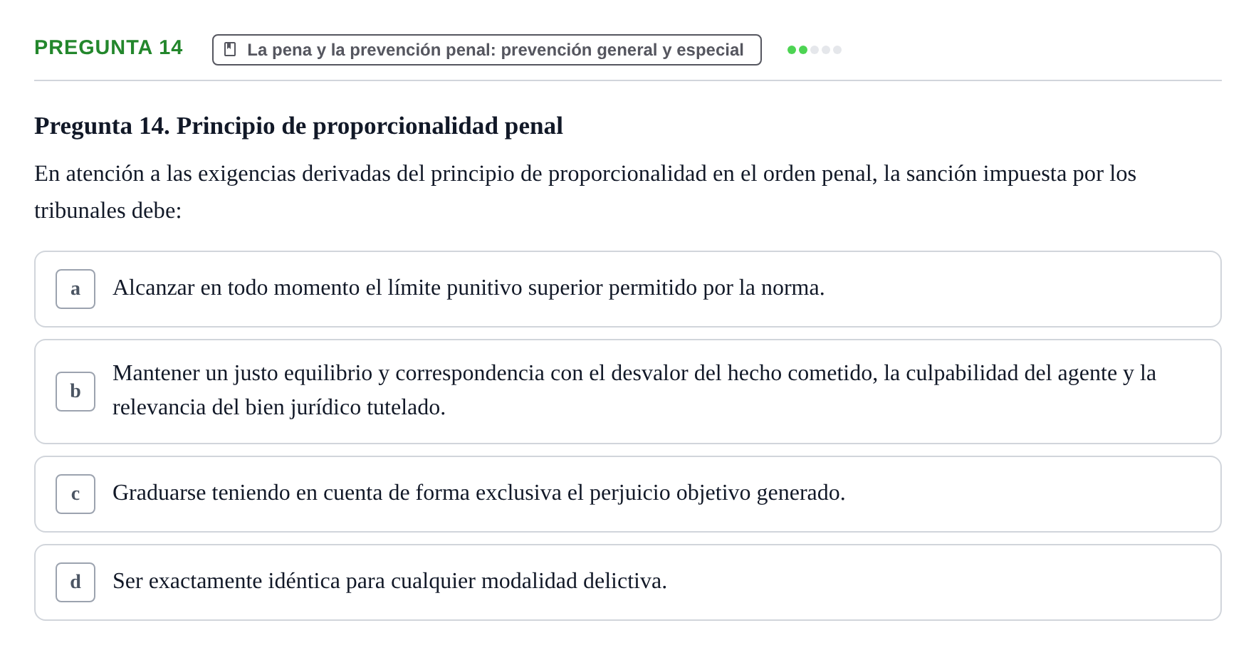 Enunciado: Pregunta 14