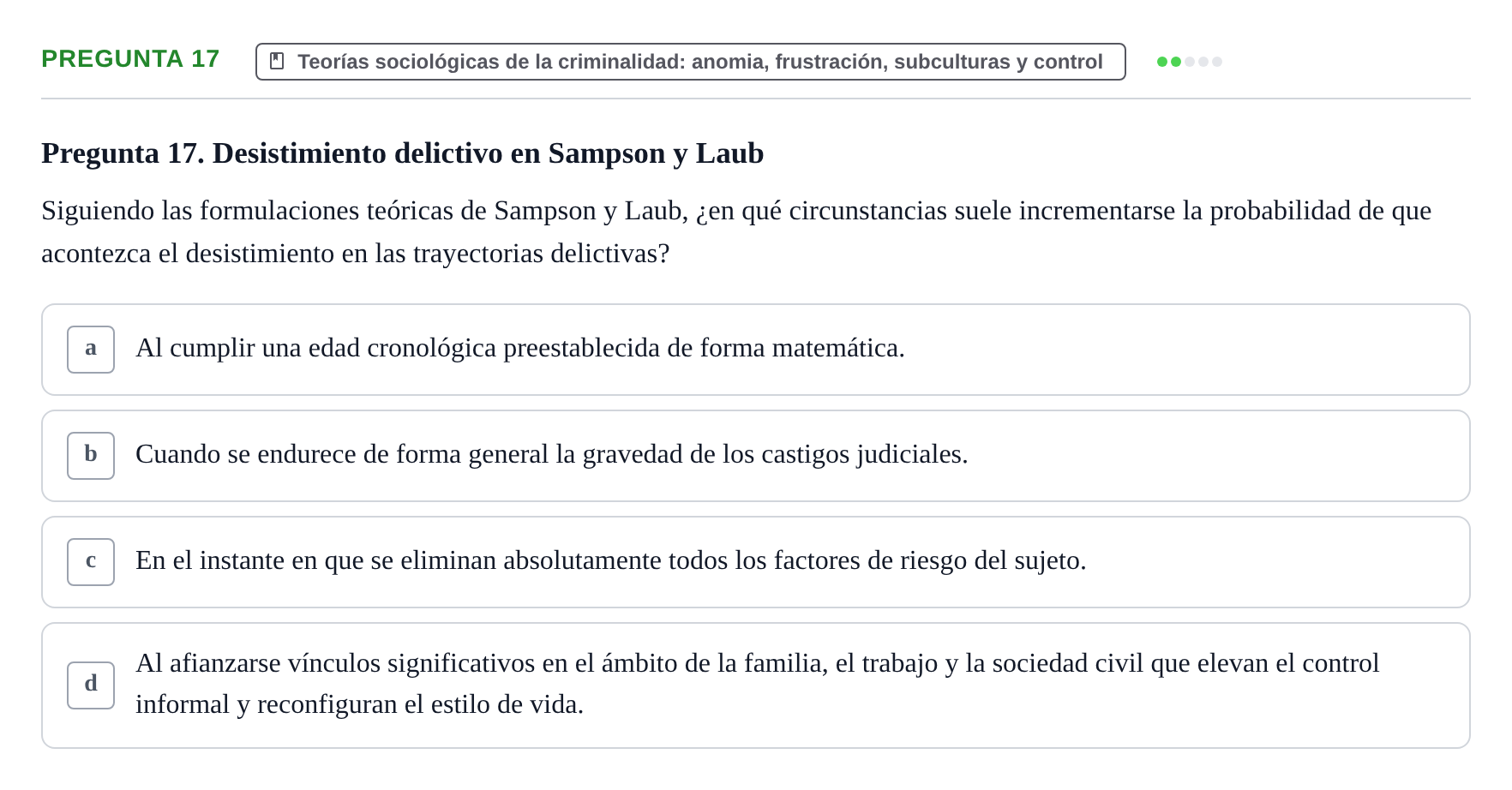 Enunciado: Pregunta 17