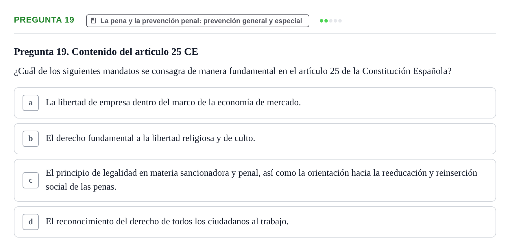Enunciado: Pregunta 19