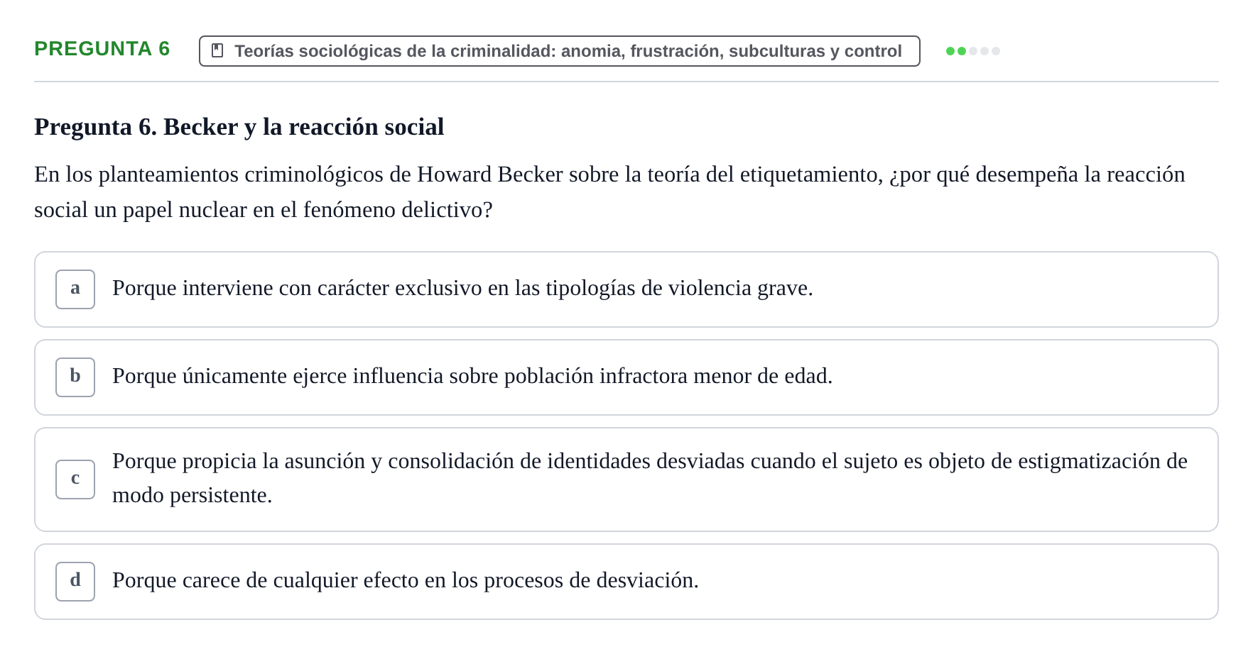Enunciado: Pregunta 6