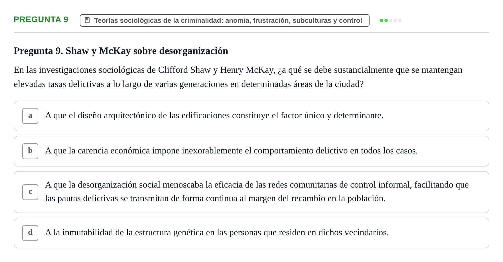 Enunciado: Pregunta 9