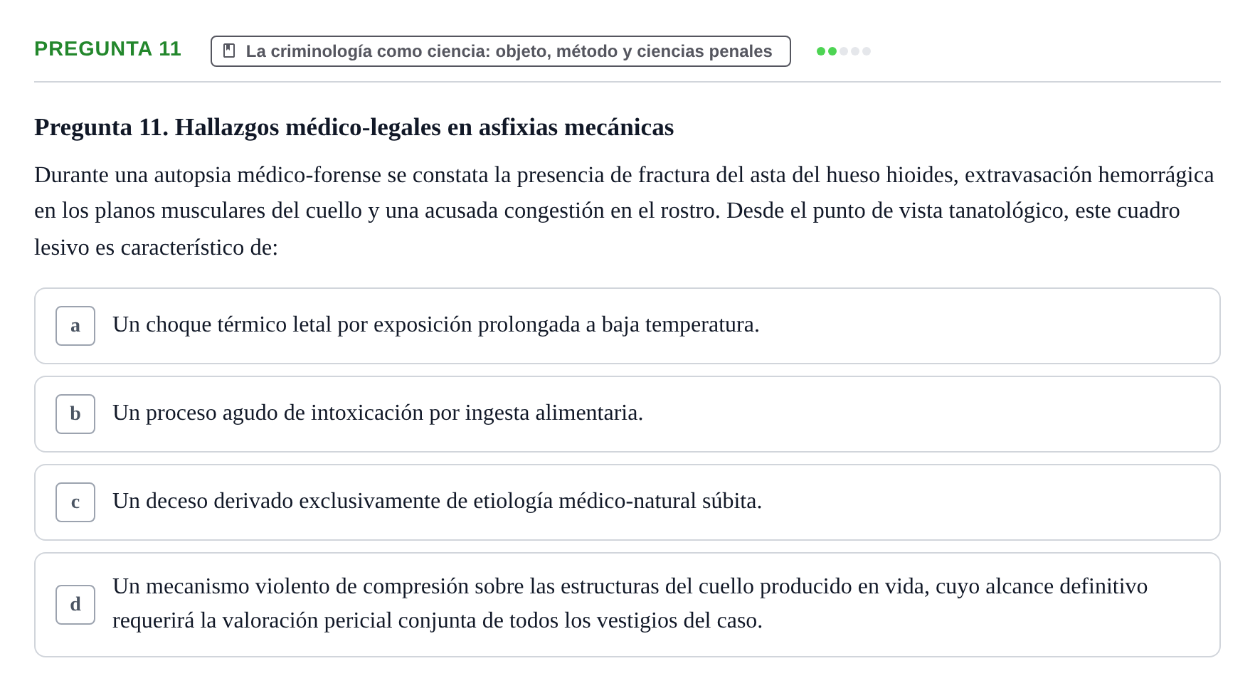 Enunciado: Pregunta 11