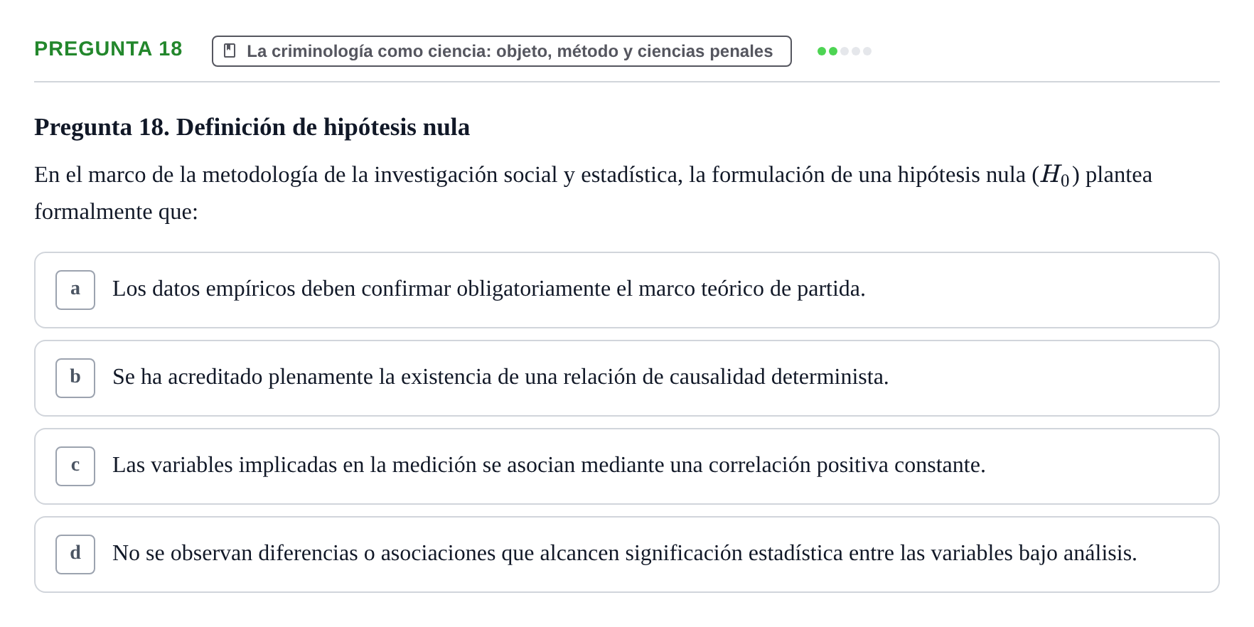 Enunciado: Pregunta 18