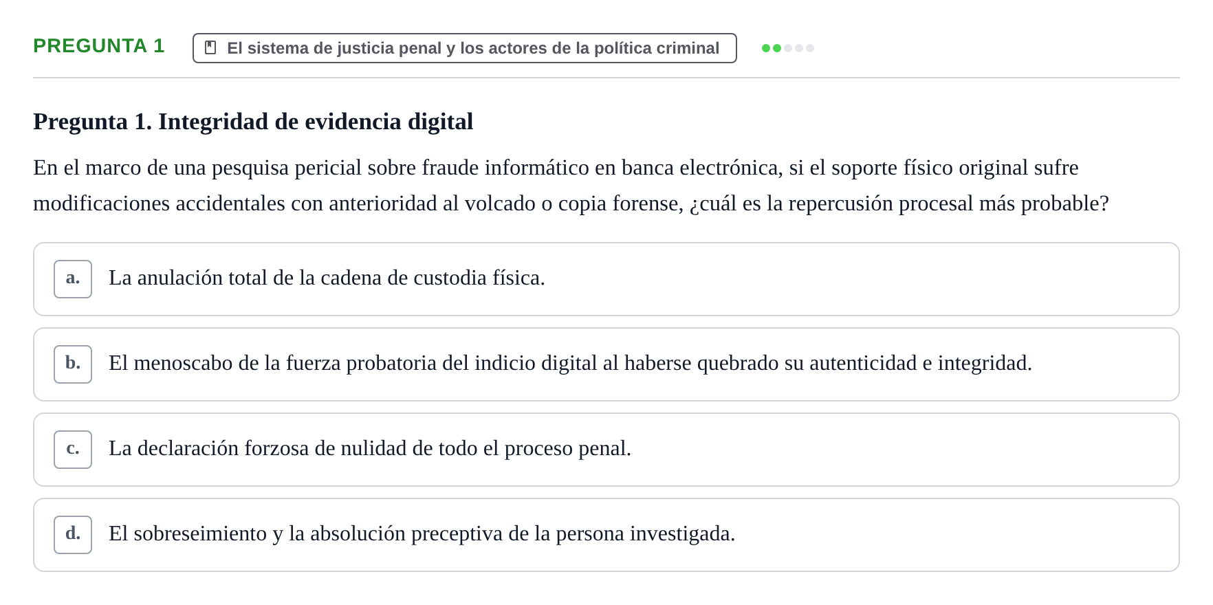 Enunciado: Pregunta 1