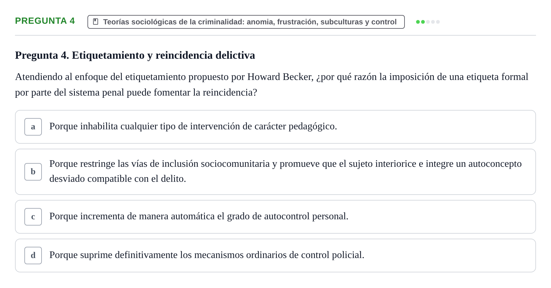 Enunciado: Pregunta 4