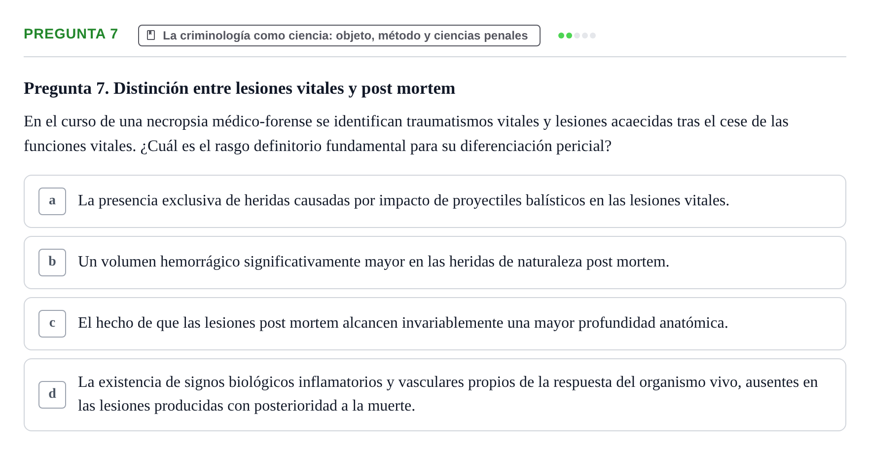 Enunciado: Pregunta 7