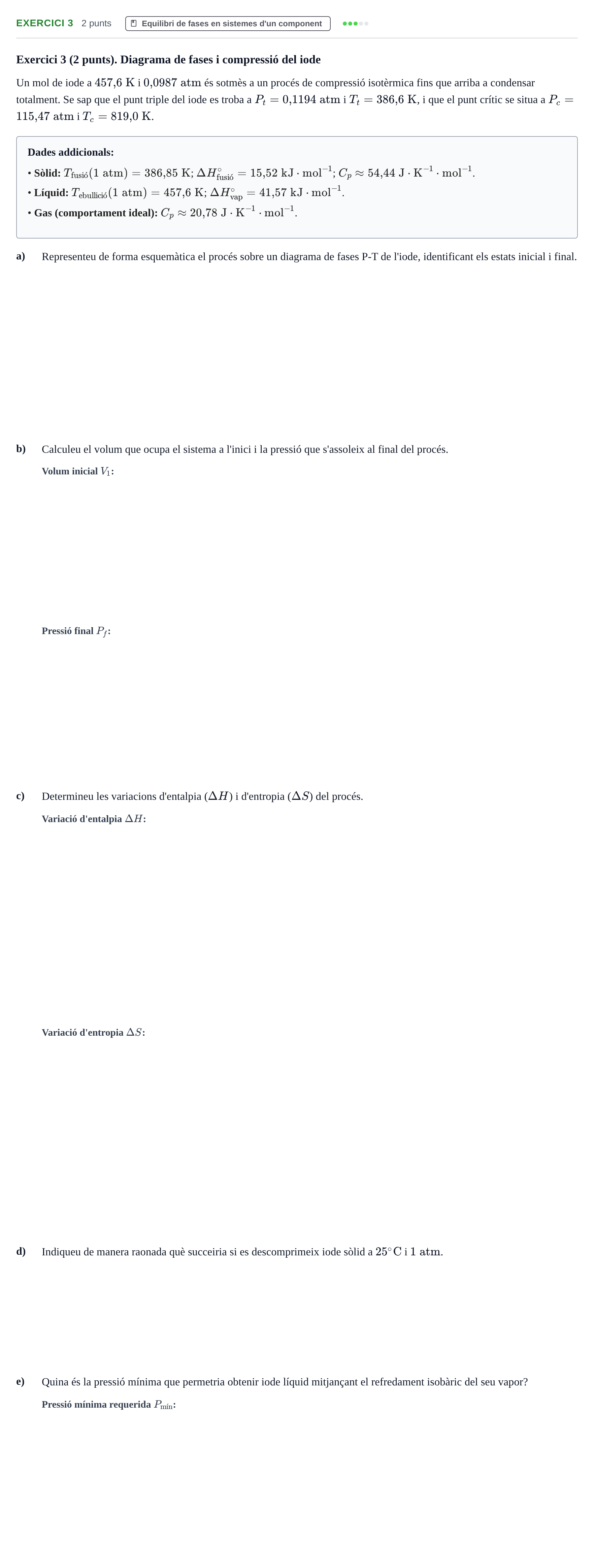 Enunciado: Exercici 3 · Química Física I UB 2021