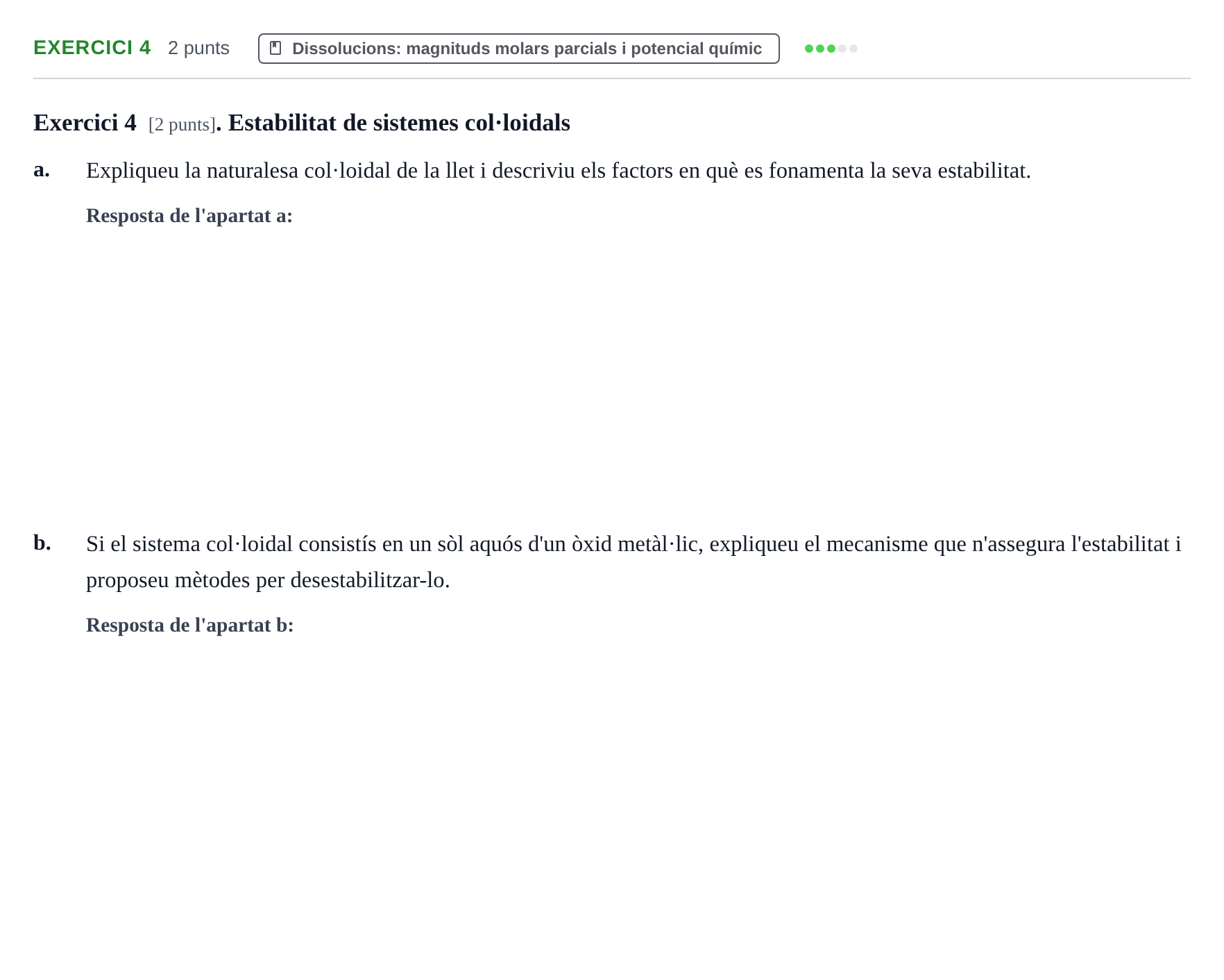 Enunciado: Exercici 4 · Química Física I UB 2021