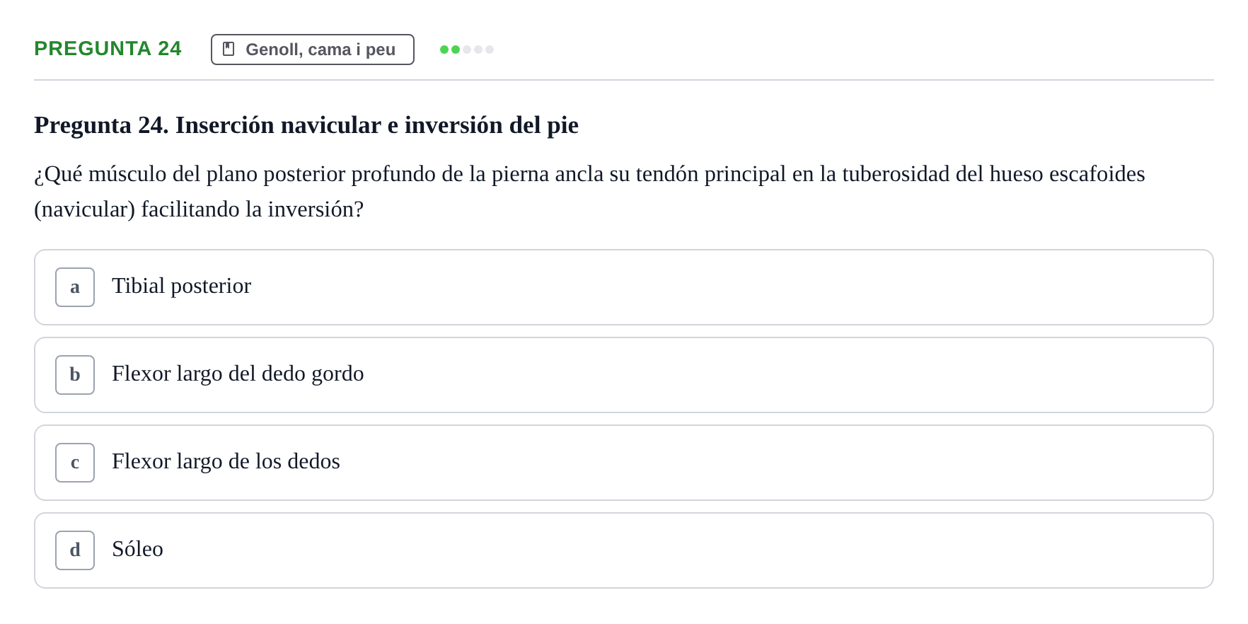 Enunciado: Pregunta 24 · Anatomía I UAB 2024