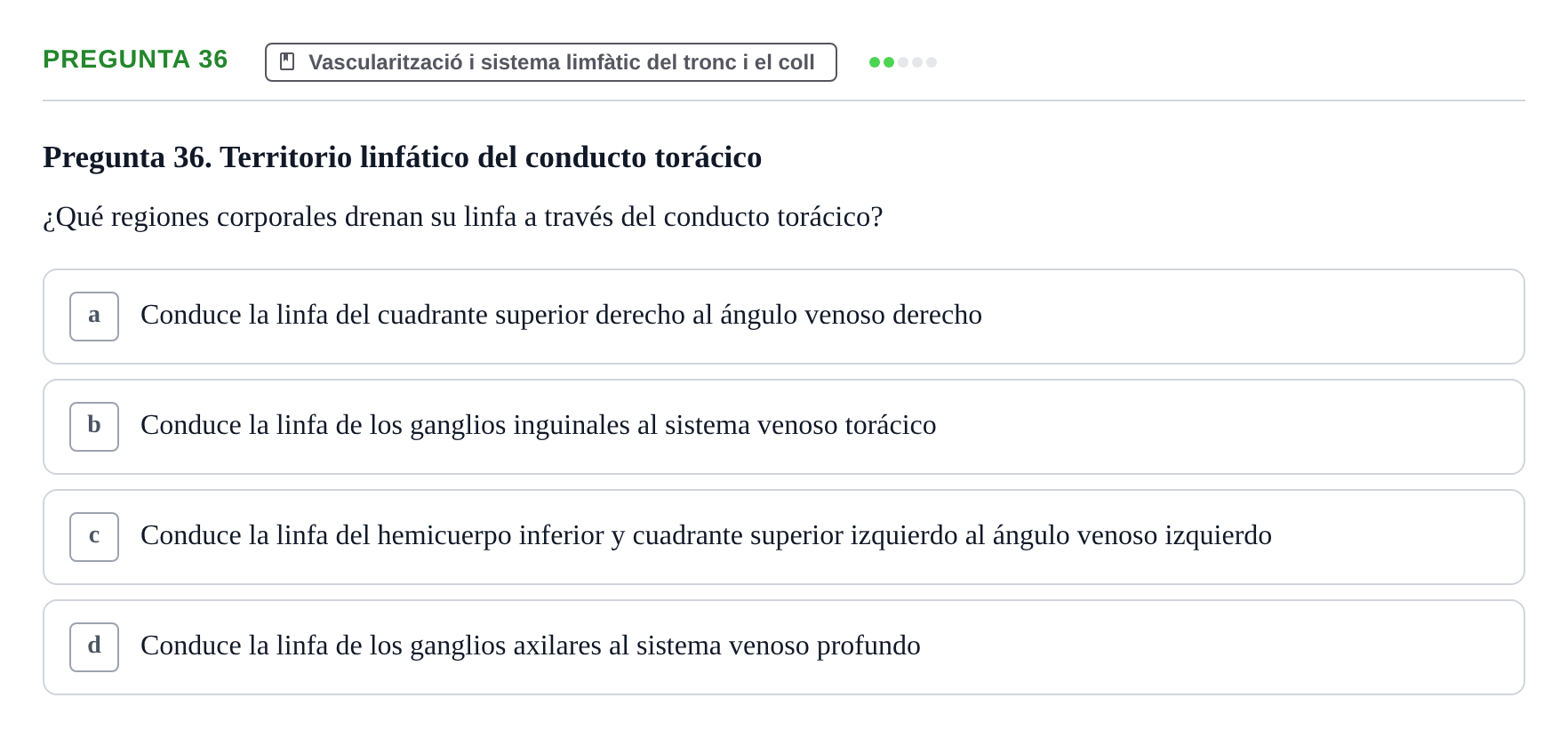 Enunciado: Pregunta 36 · Anatomía I UAB 2024