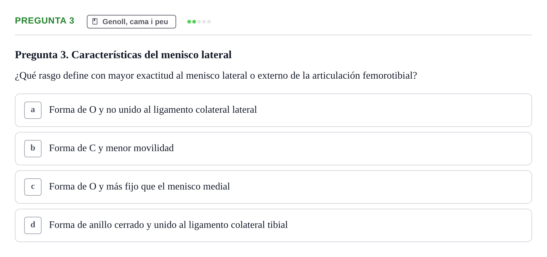 Enunciado: Pregunta 3 · Anatomía I UAB 2024