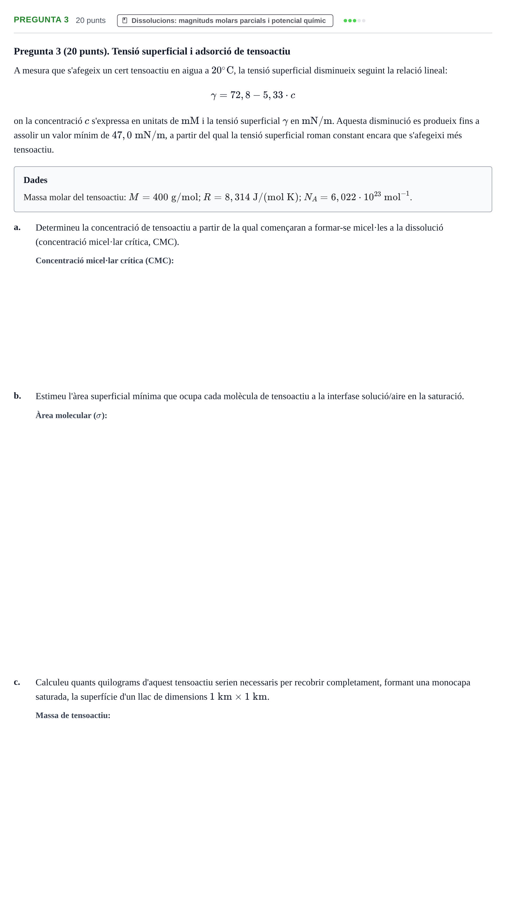 Enunciado: Pregunta 3 · Química Física I UB 2024