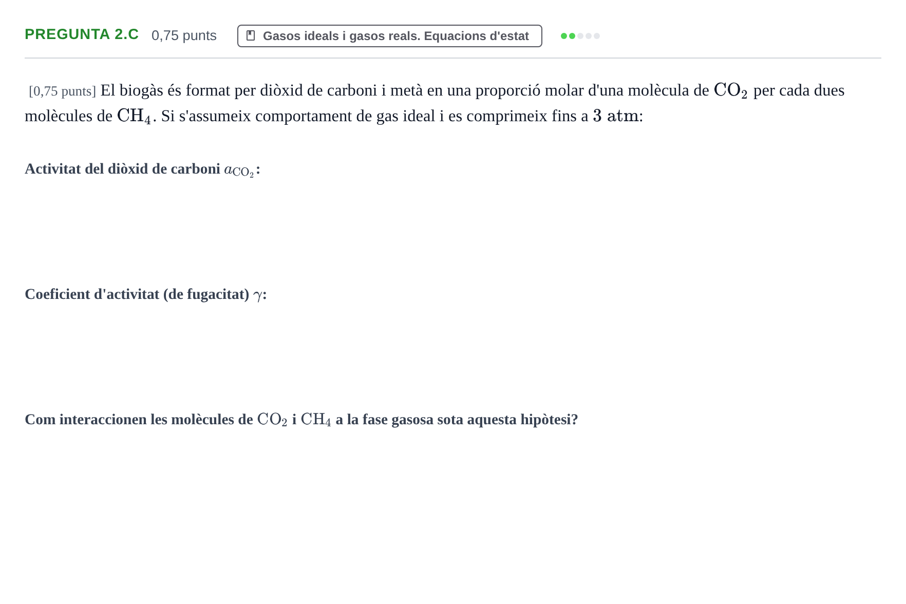 Enunciado: Pregunta 2.c · Química Física I UB 2023