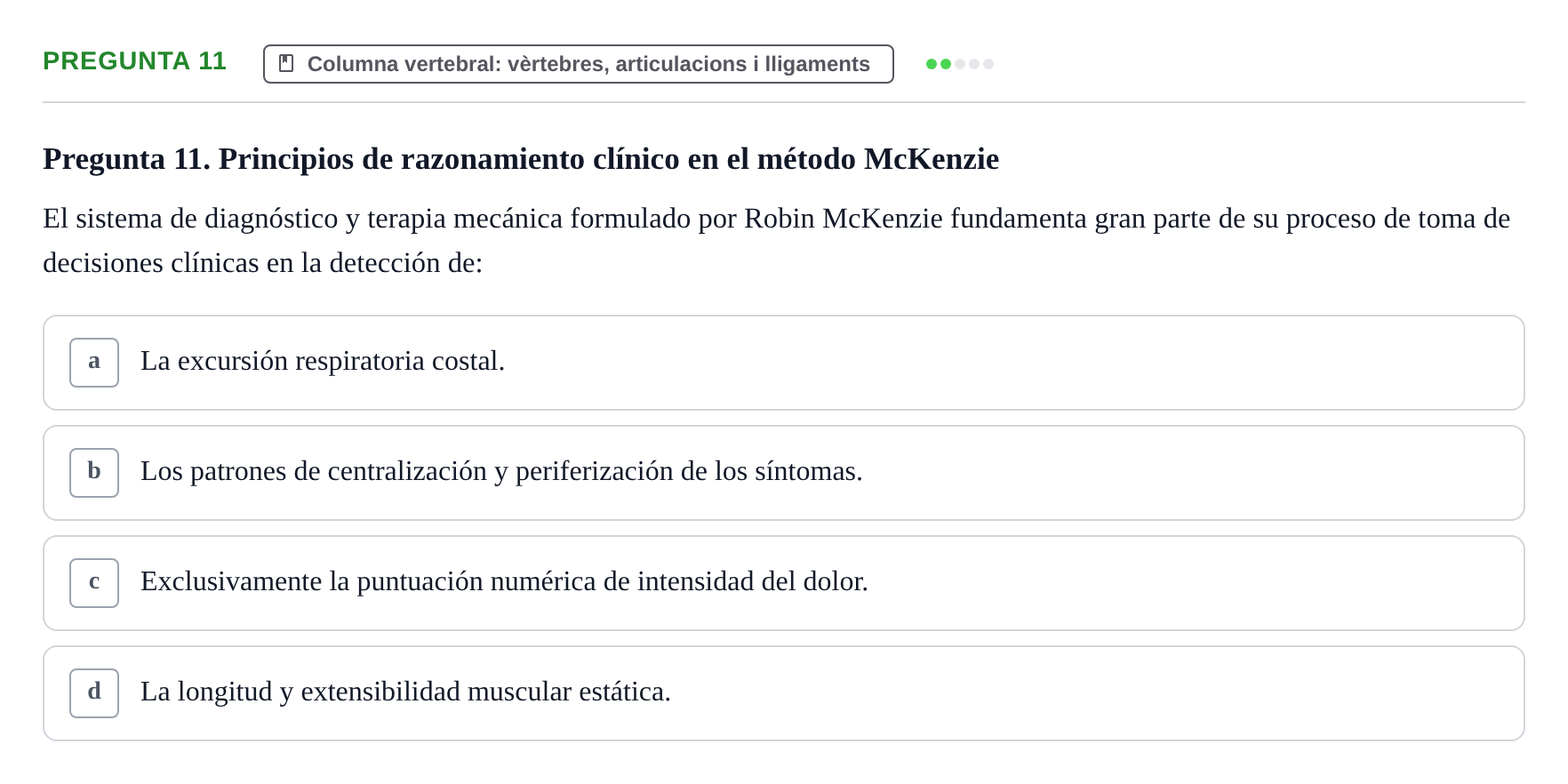 Enunciado: Pregunta 11