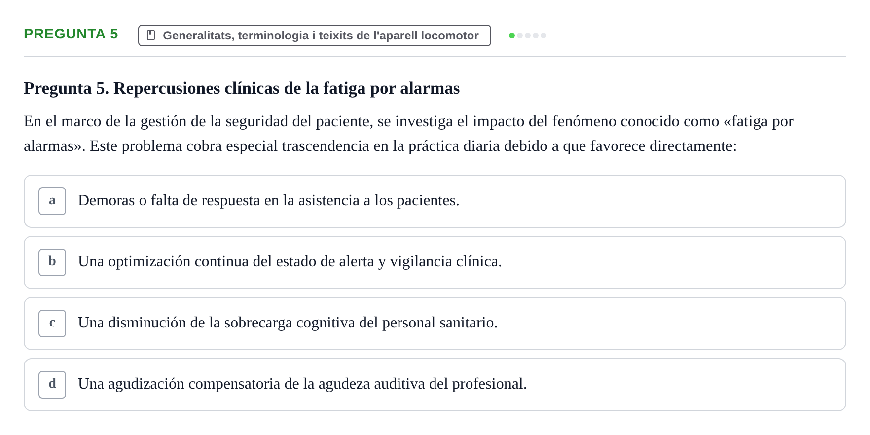 Enunciado: Pregunta 5