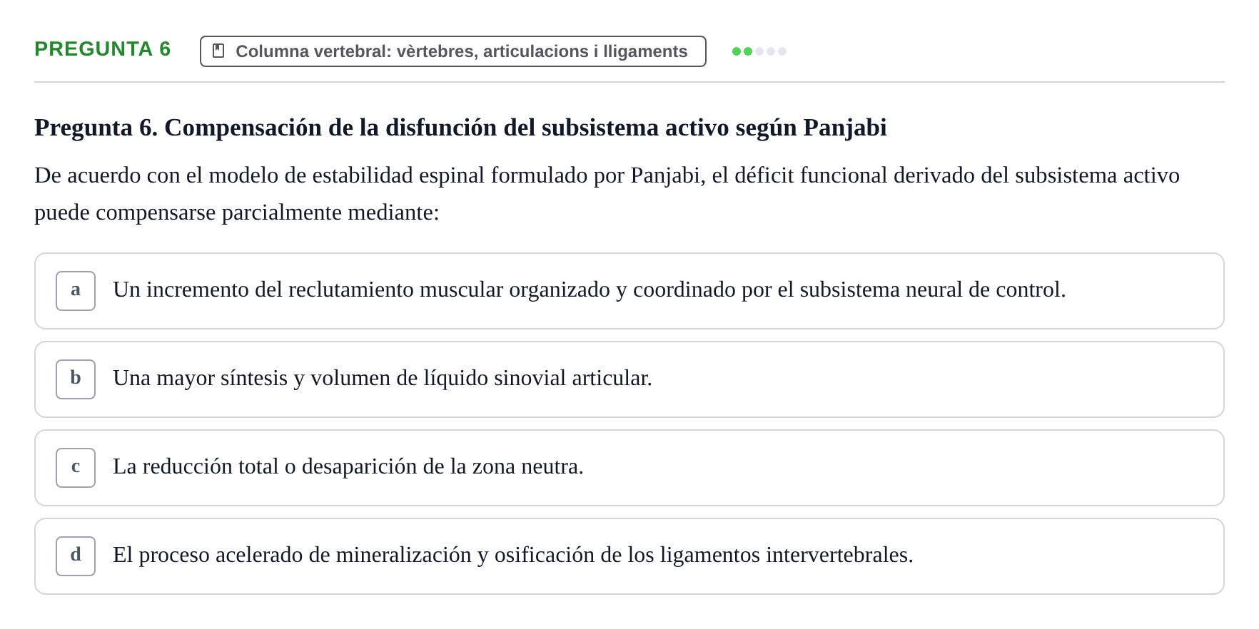 Enunciado: Pregunta 6