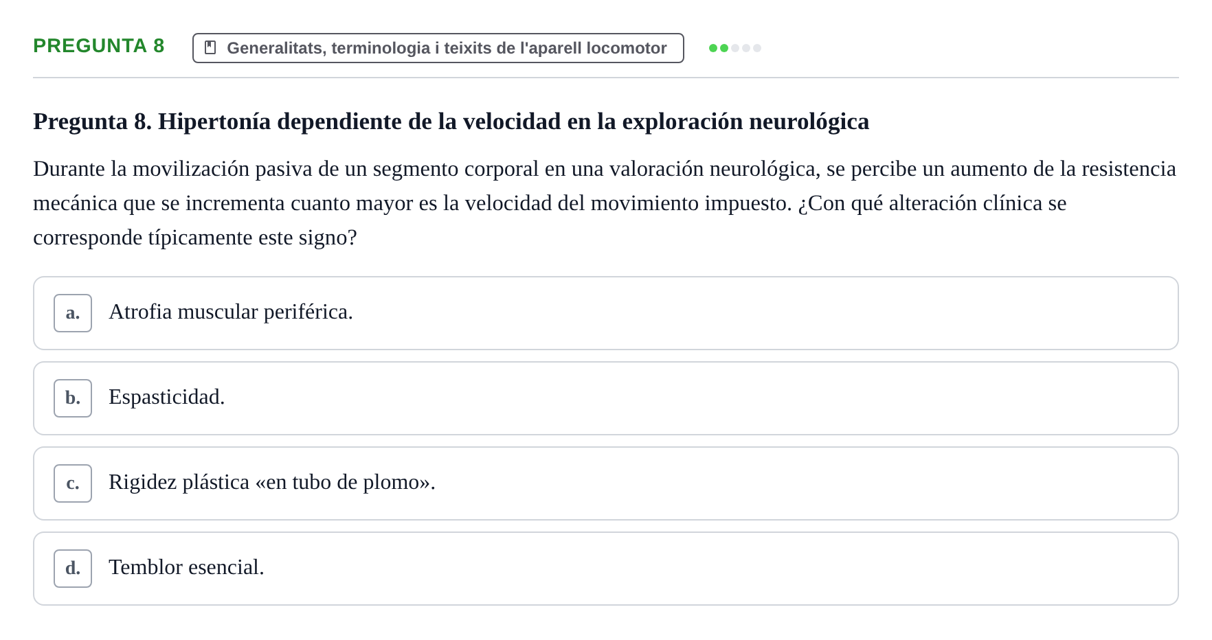 Enunciado: Pregunta 8