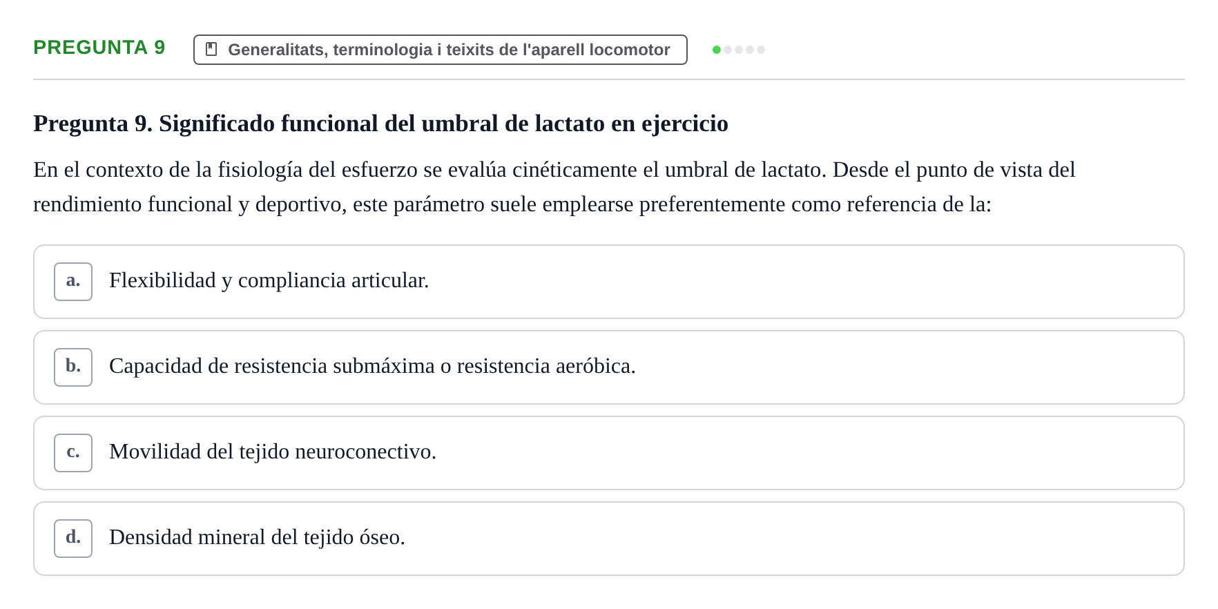Enunciado: Pregunta 9