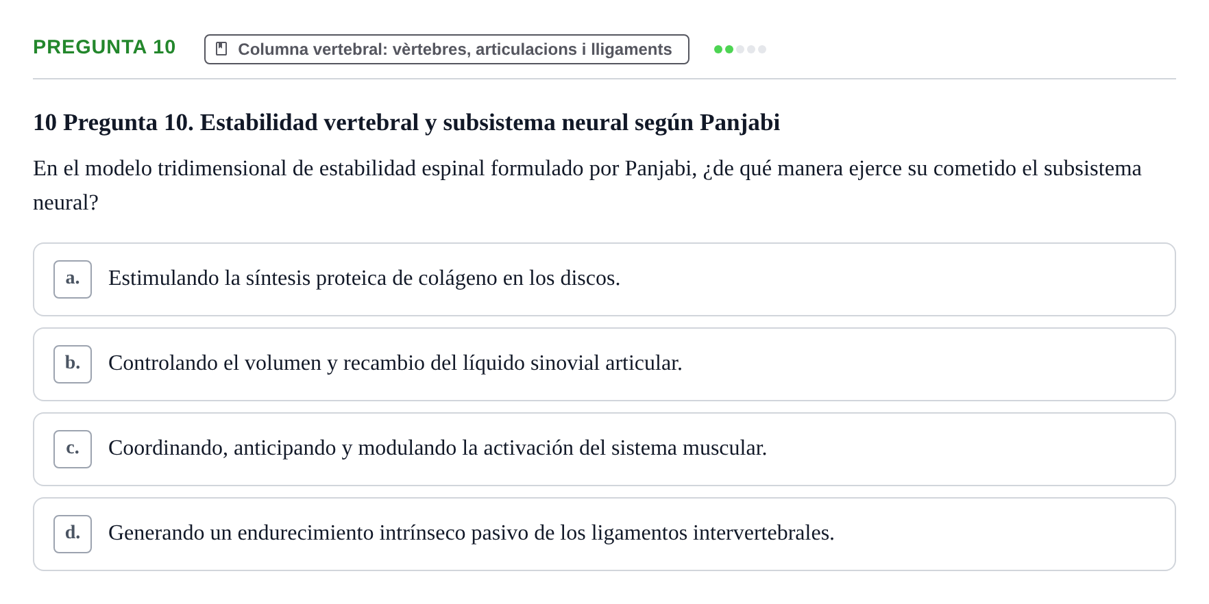 Enunciado: Pregunta 10
