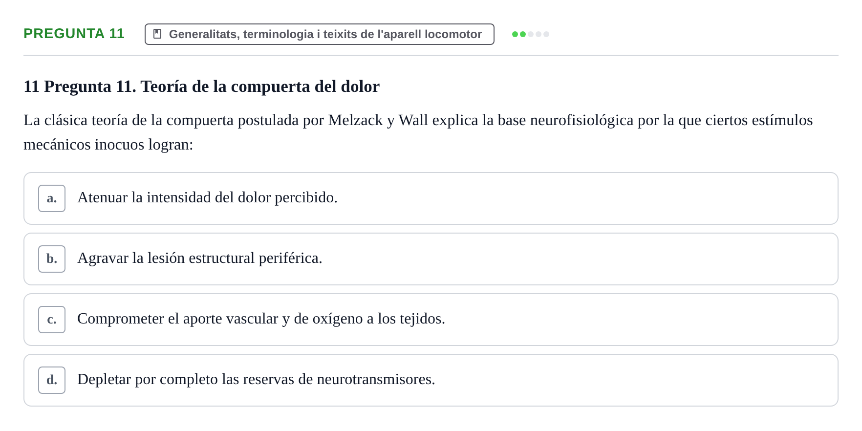 Enunciado: Pregunta 11