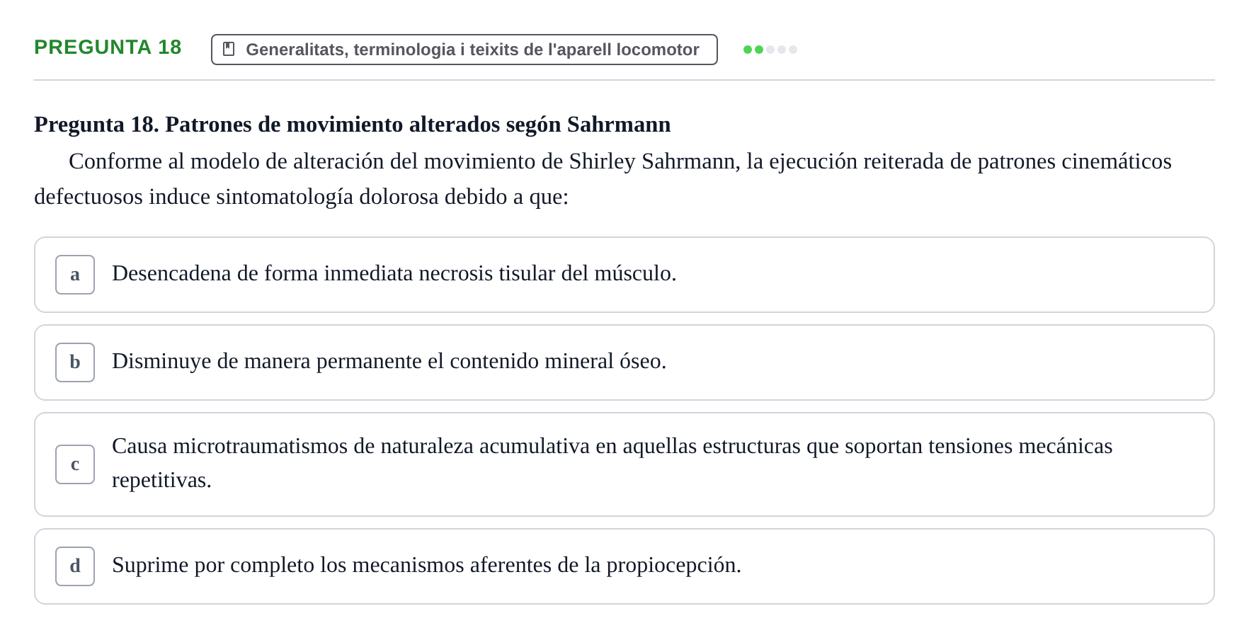 Enunciado: Pregunta 18