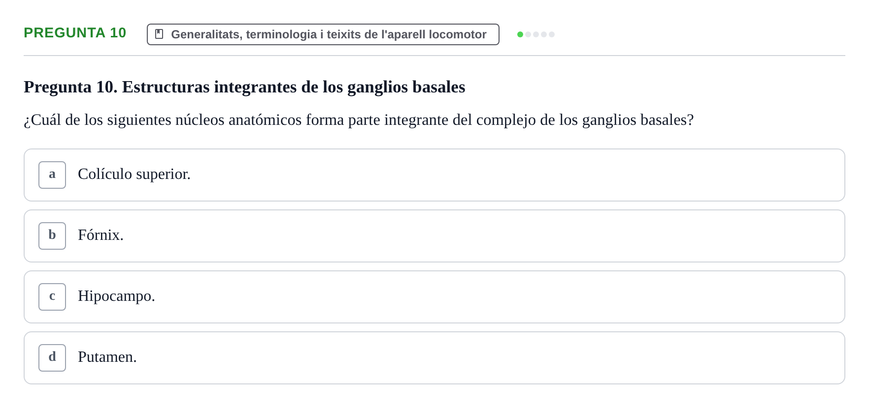 Enunciado: Pregunta 10