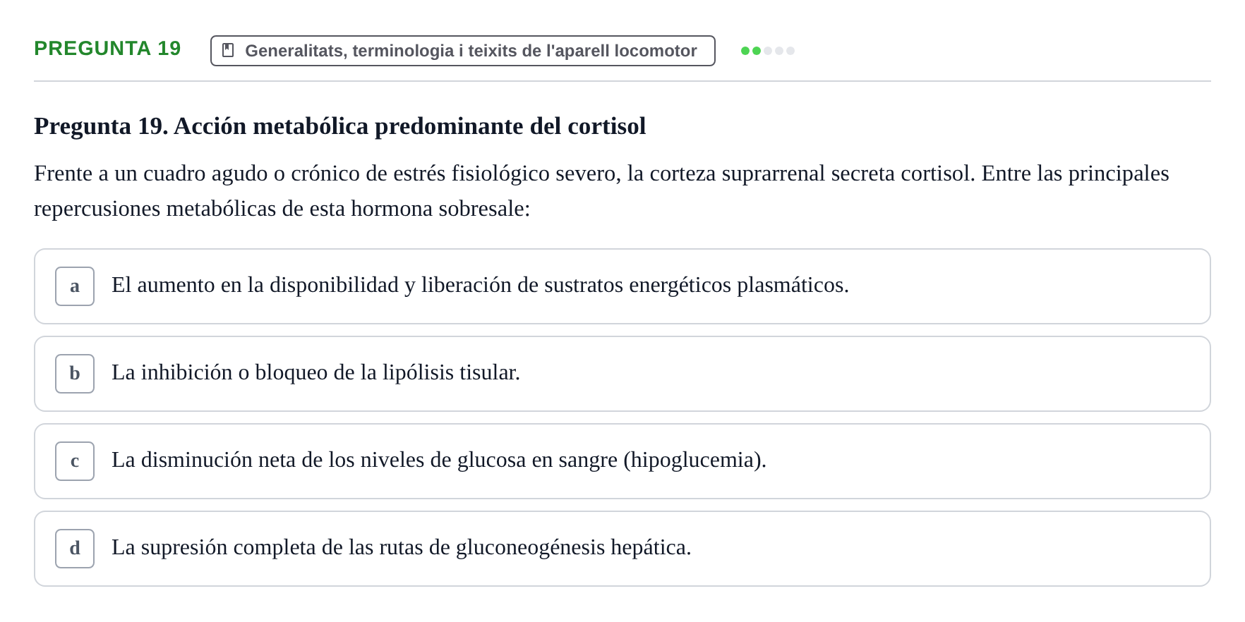 Enunciado: Pregunta 19