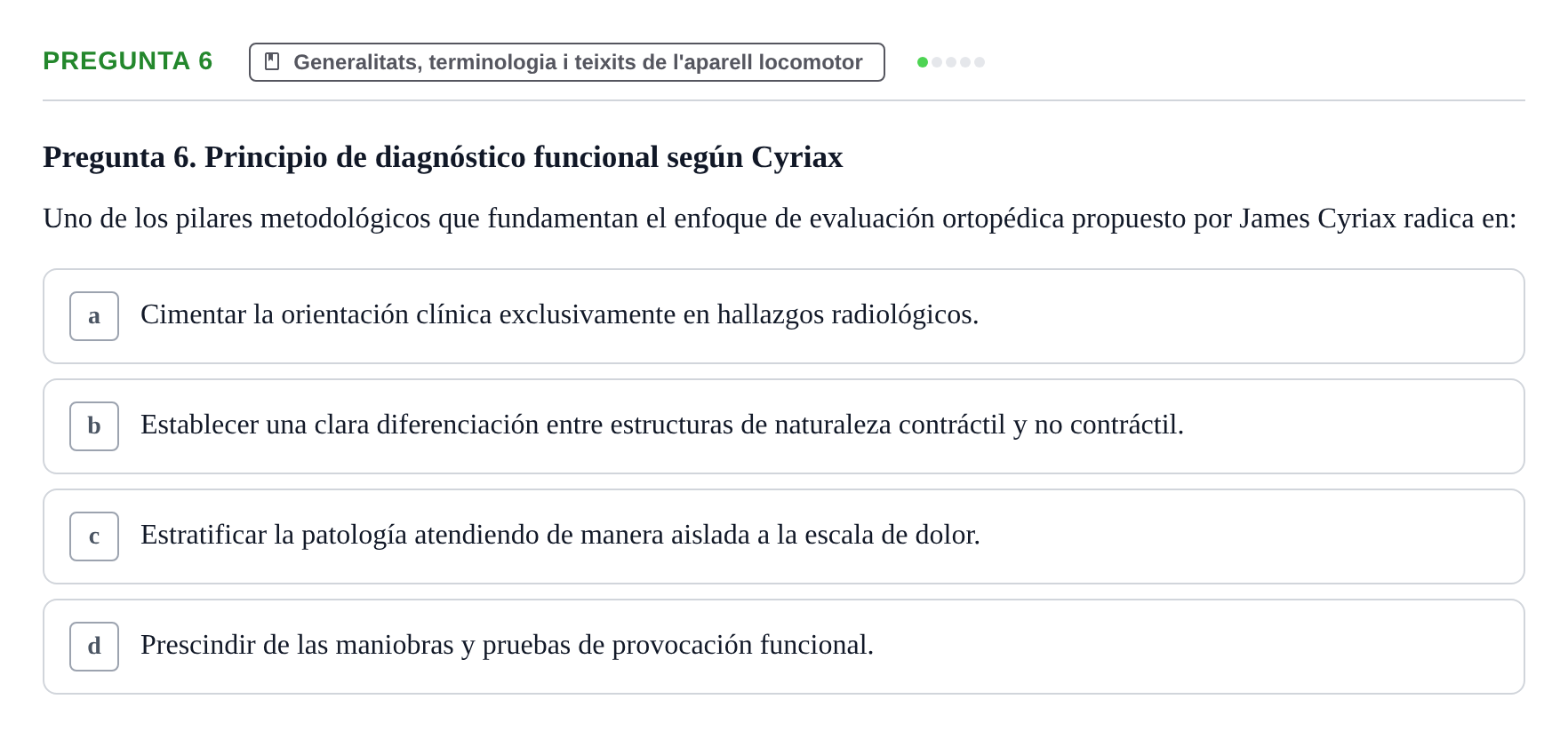 Enunciado: Pregunta 6