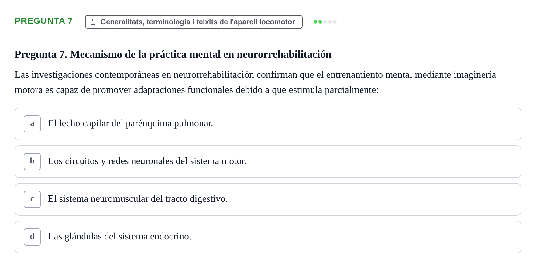Enunciado: Pregunta 7