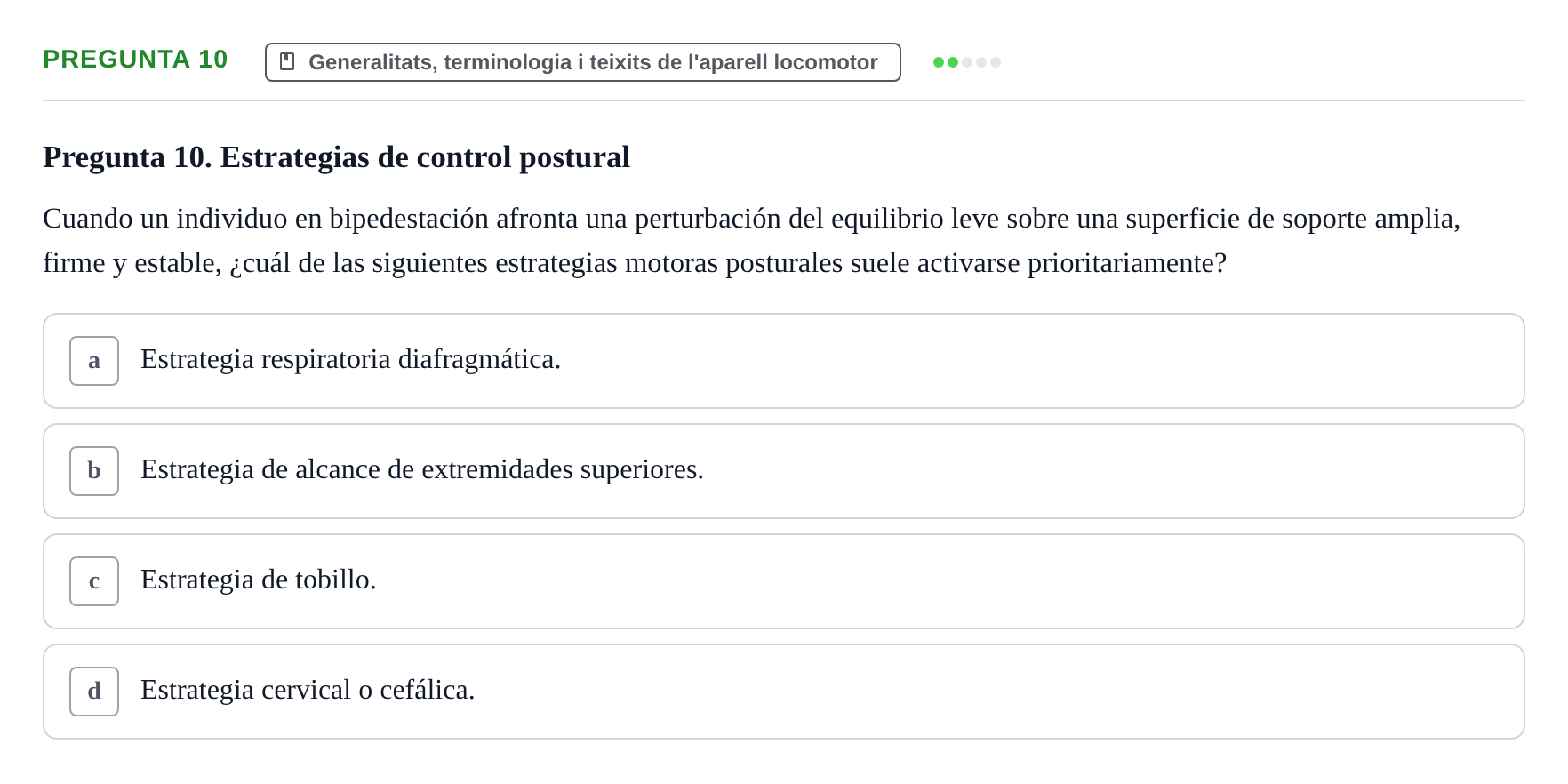 Enunciado: Pregunta 10