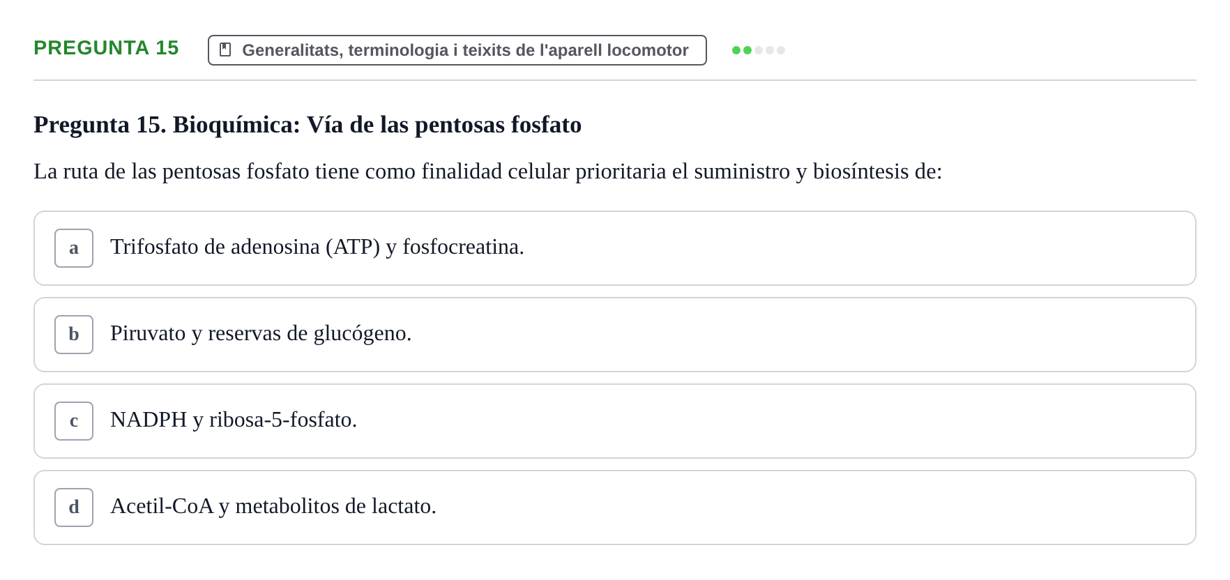 Enunciado: Pregunta 15