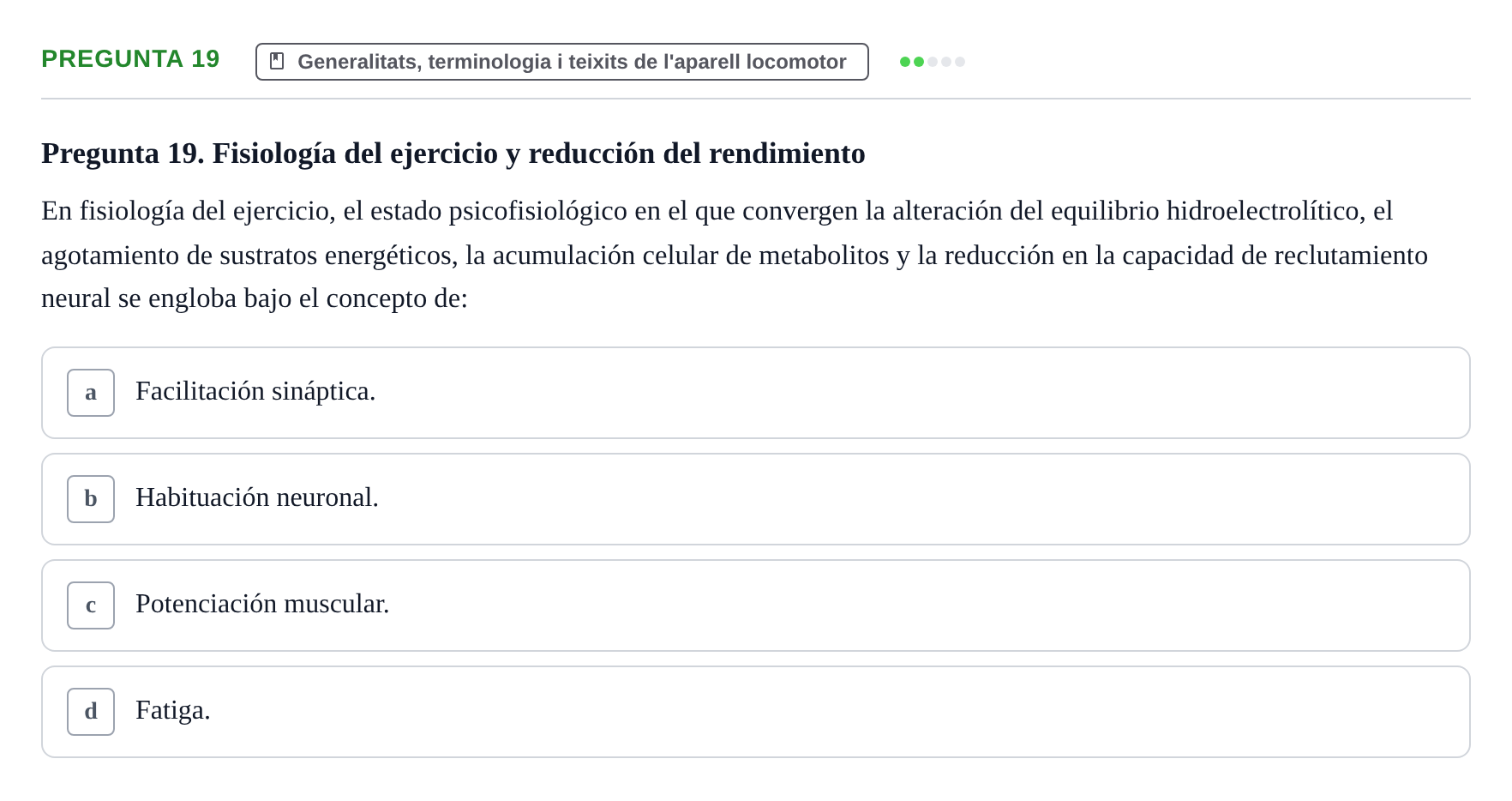 Enunciado: Pregunta 19