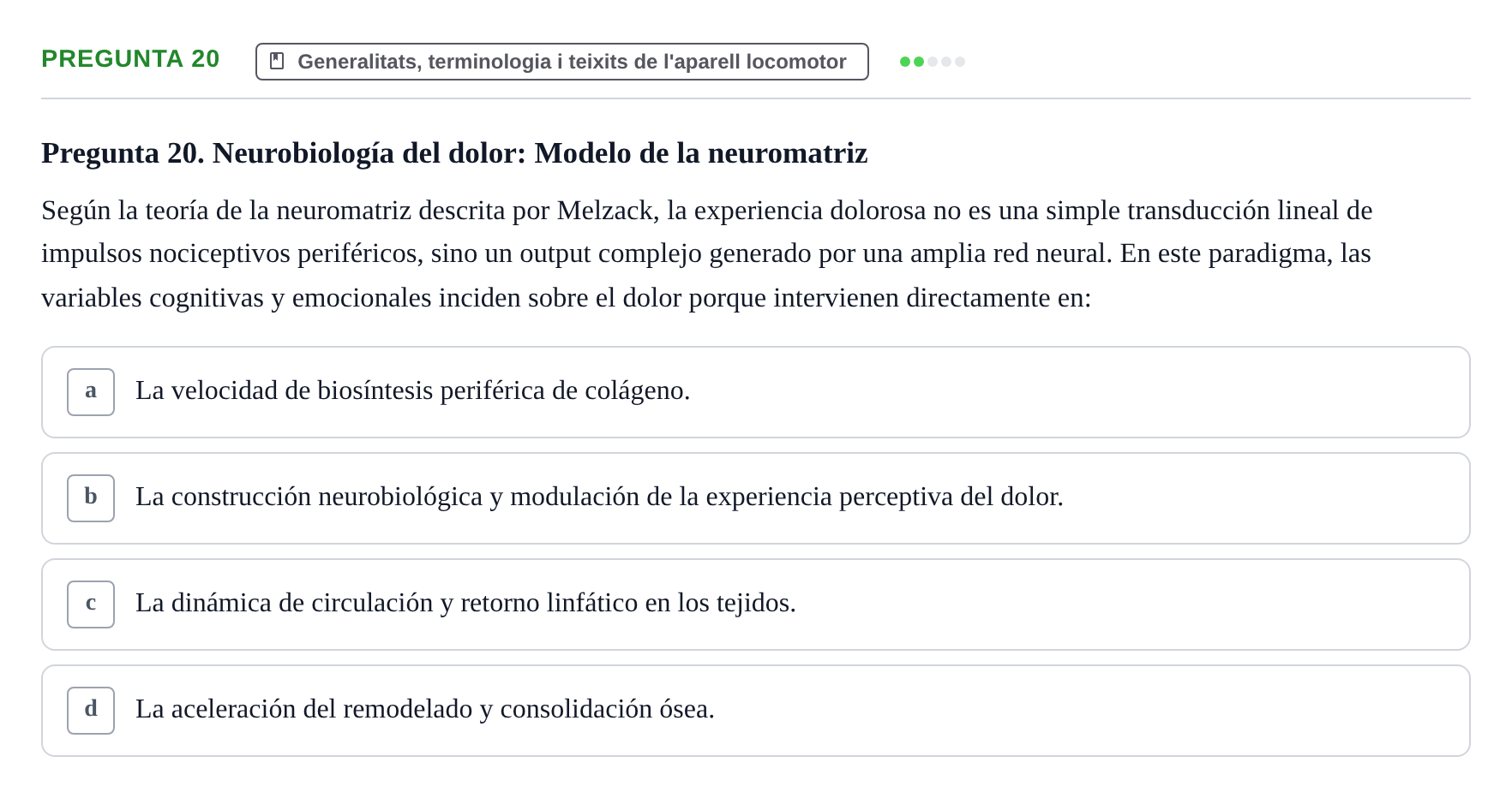 Enunciado: Pregunta 20