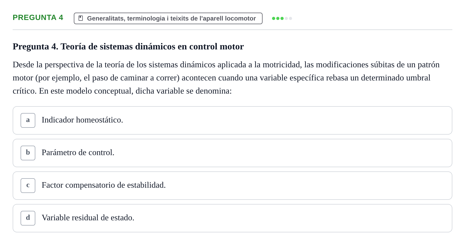 Enunciado: Pregunta 4