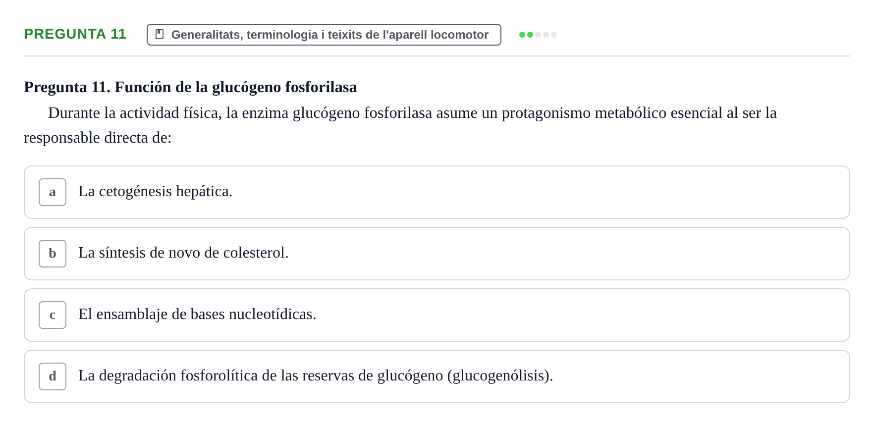 Enunciado: Pregunta 11